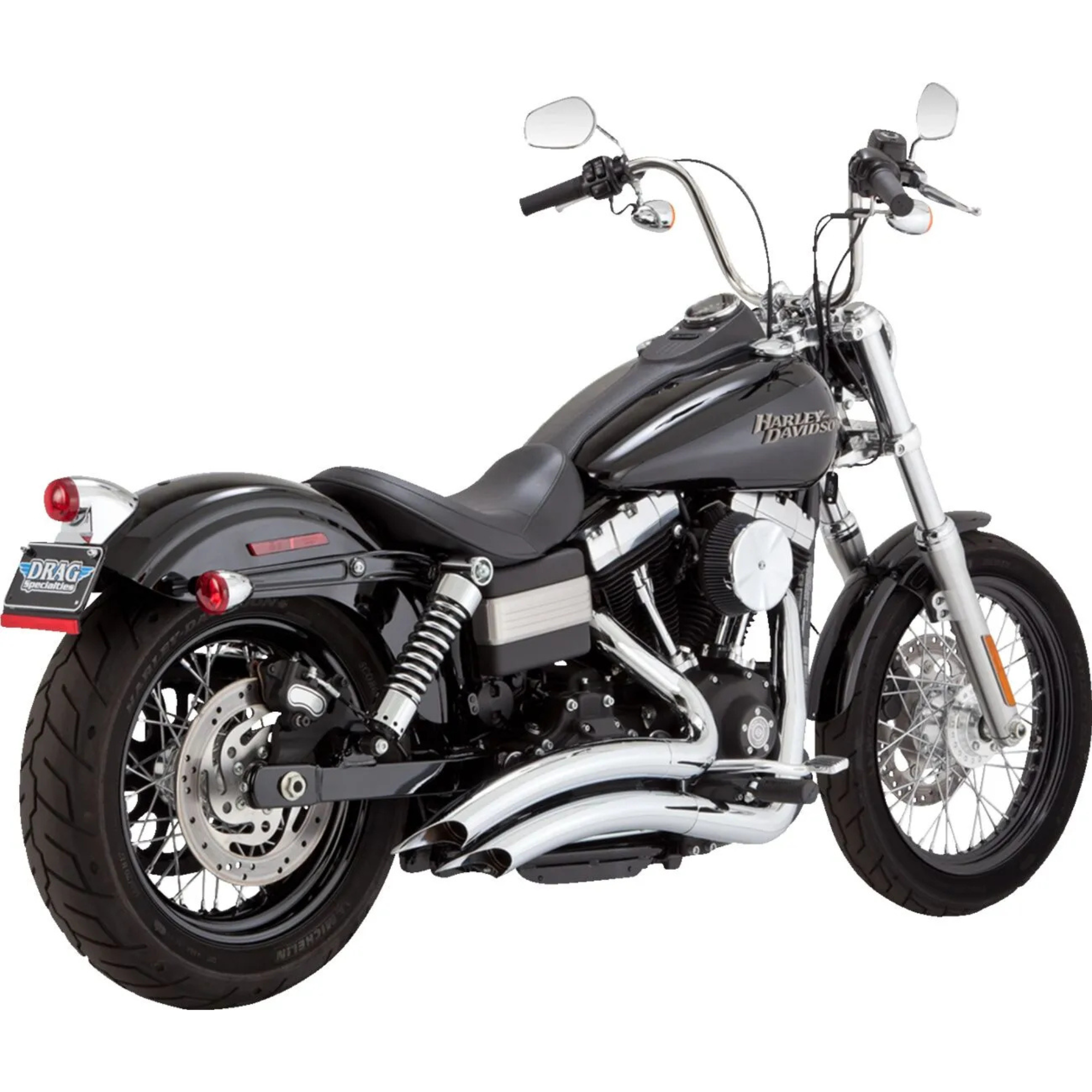 VANCE & HINES - Echappement 2 en 2 Big Radius - Dyna 06-09 Chrome