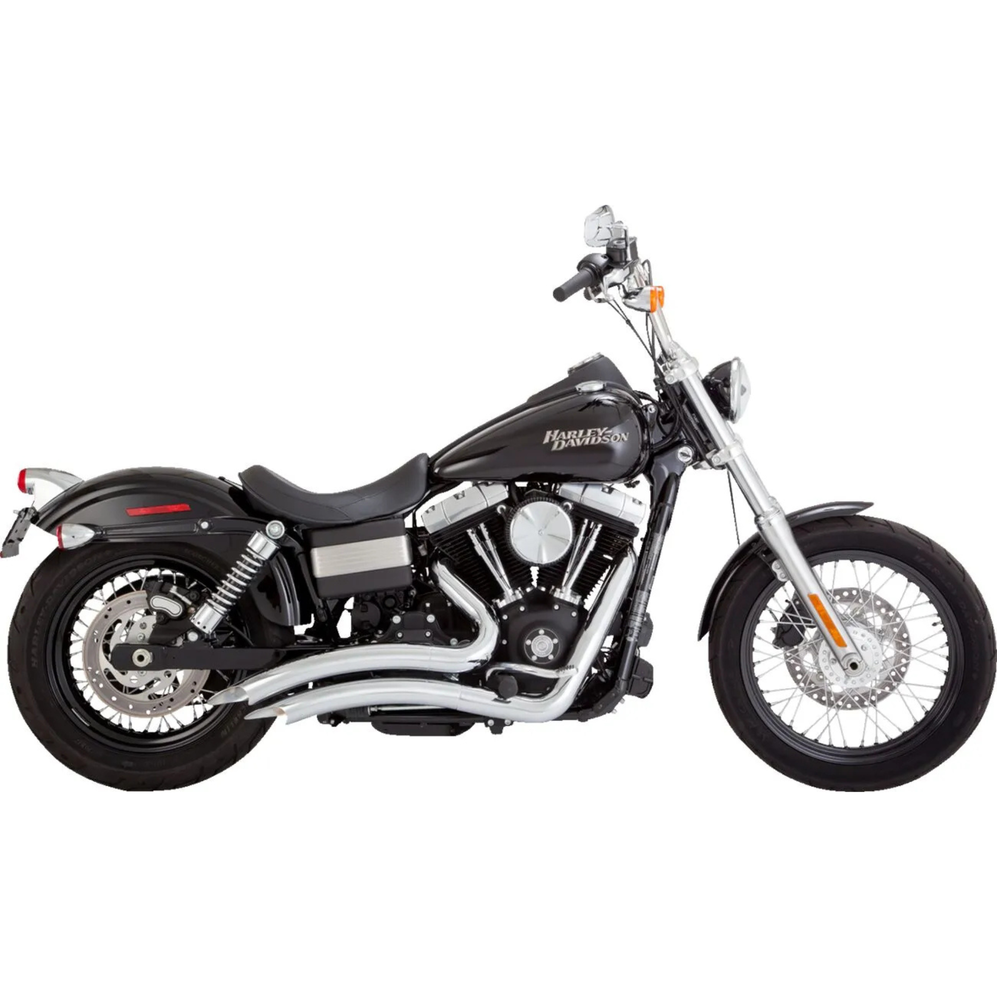 VANCE & HINES - Echappement 2 en 2 Big Radius - Dyna 06-09 Chrome