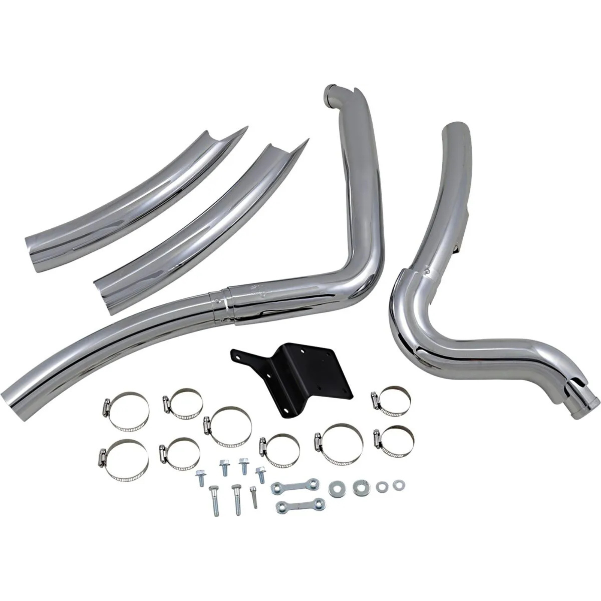 VANCE & HINES - Echappement 2 en 2 Big Radius - Dyna 91-05 Chrome
