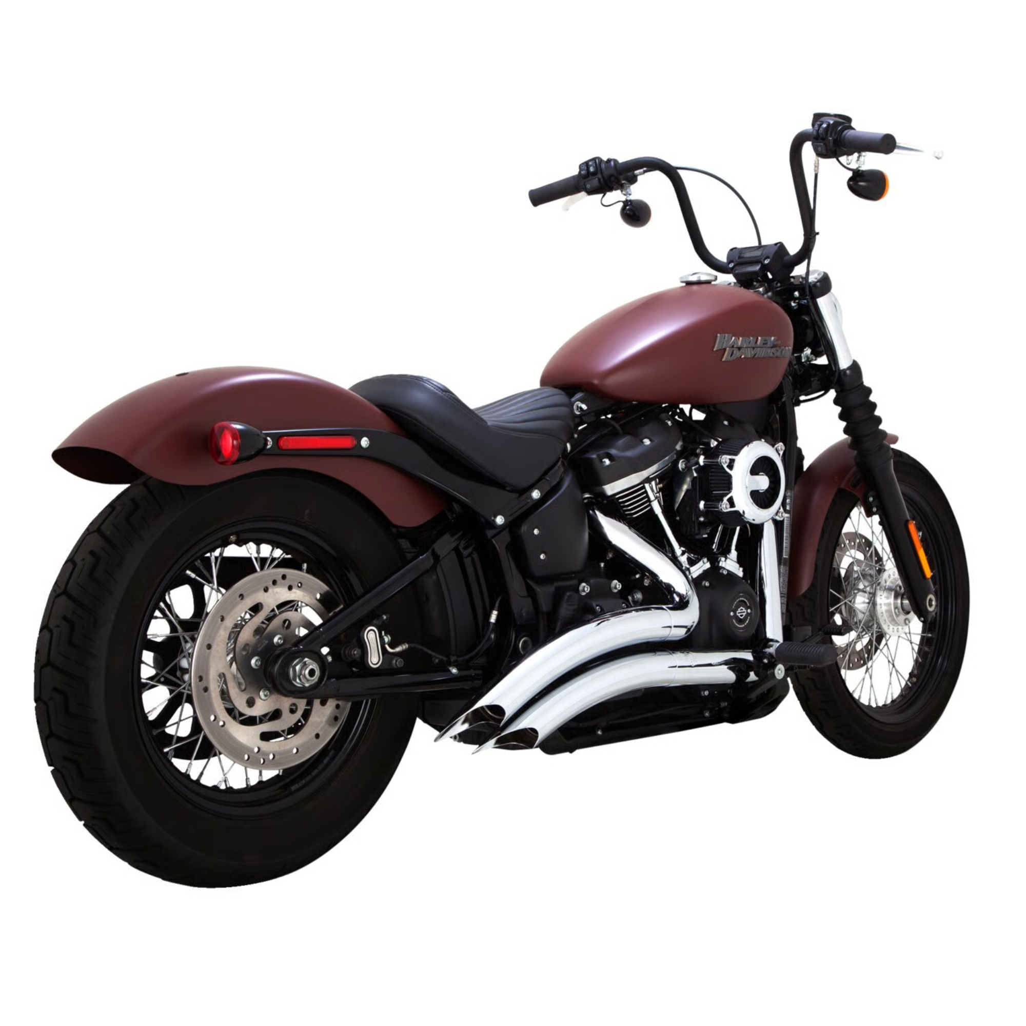 VANCE & HINES - Echappement 2 en 2 Big Radius PCX - Softail 18-24 - Chrome ou Noir
