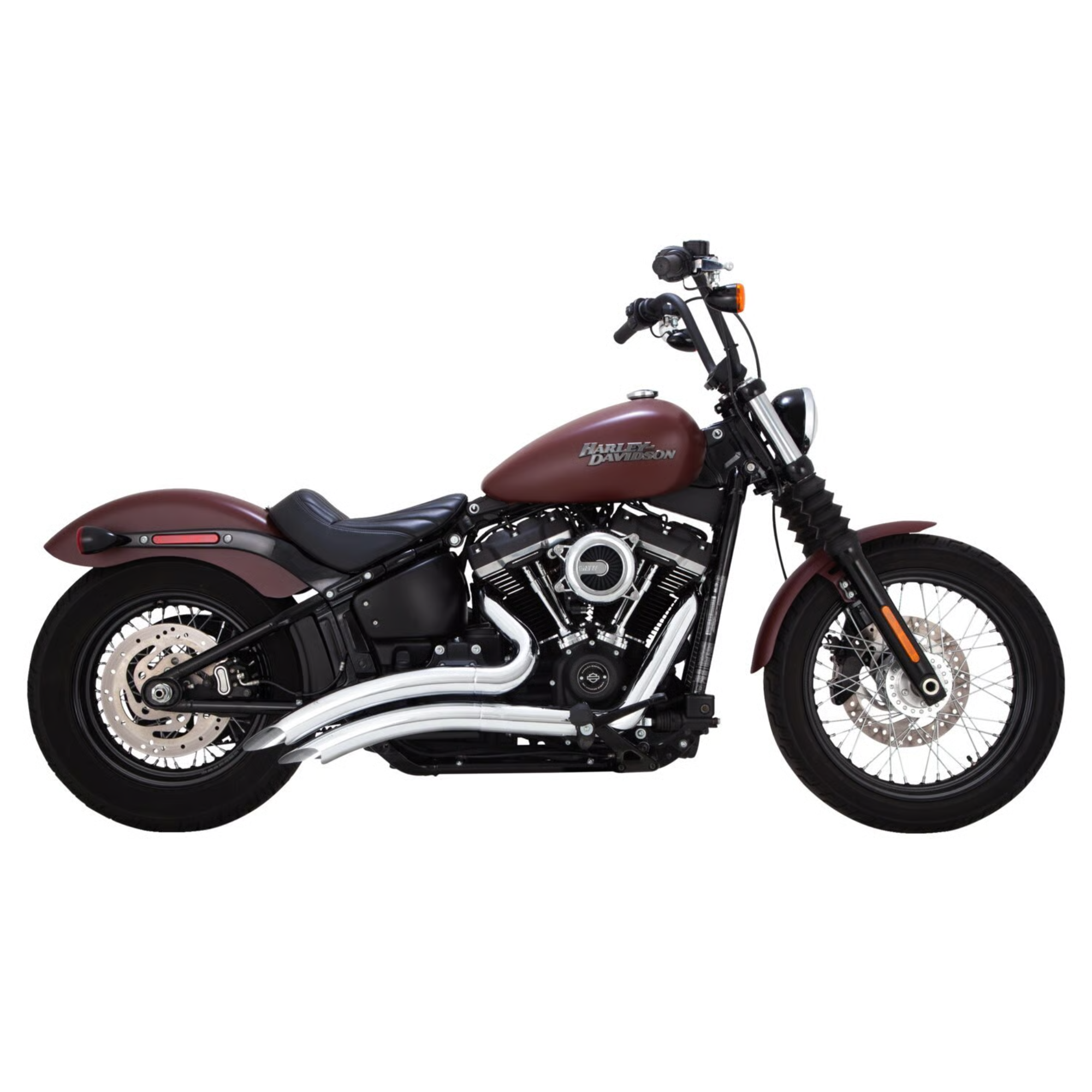 VANCE & HINES - Echappement 2 en 2 Big Radius PCX - Softail 18-24 - Chrome ou Noir