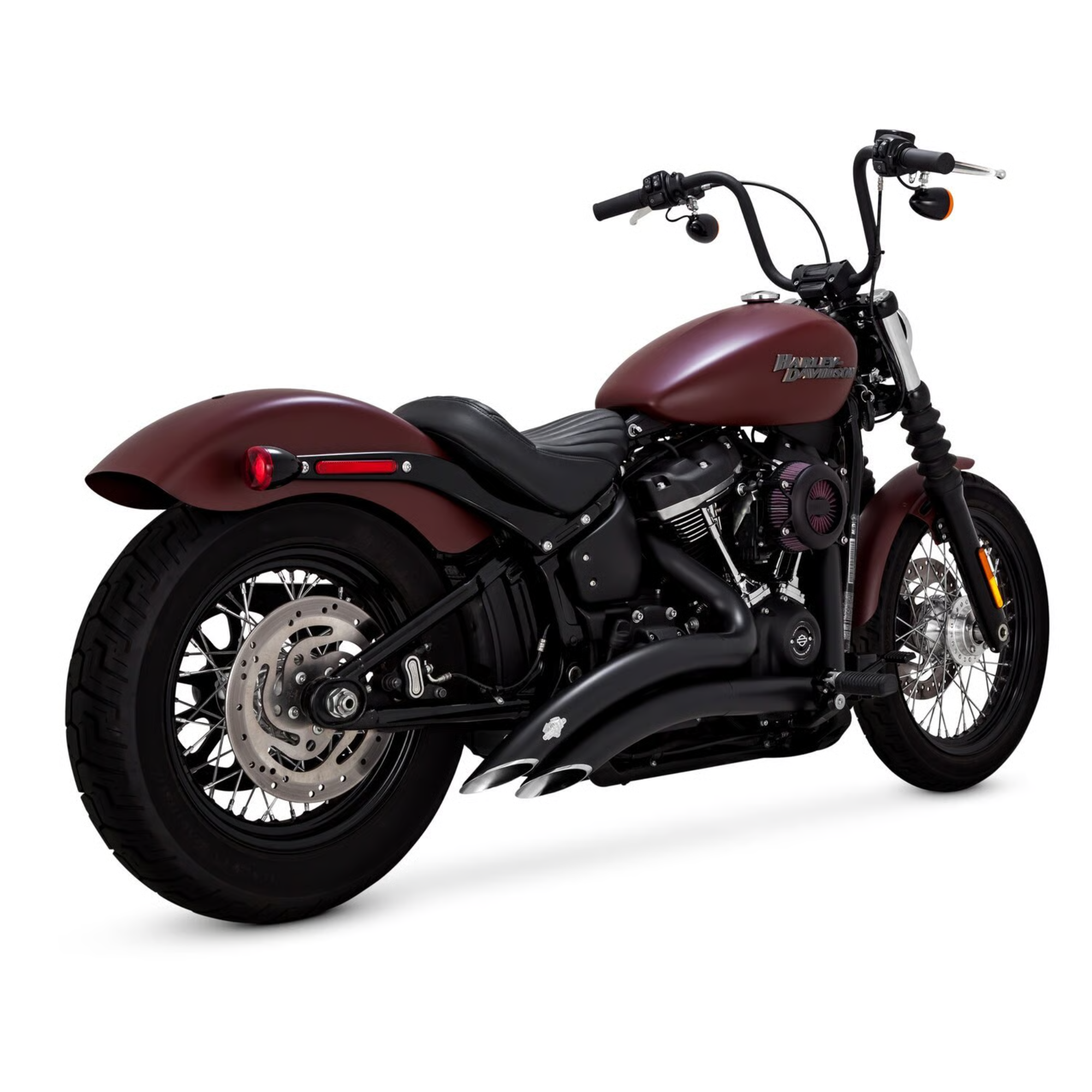 VANCE & HINES - Echappement 2 en 2 Big Radius PCX - Softail 18-24 - Chrome ou Noir