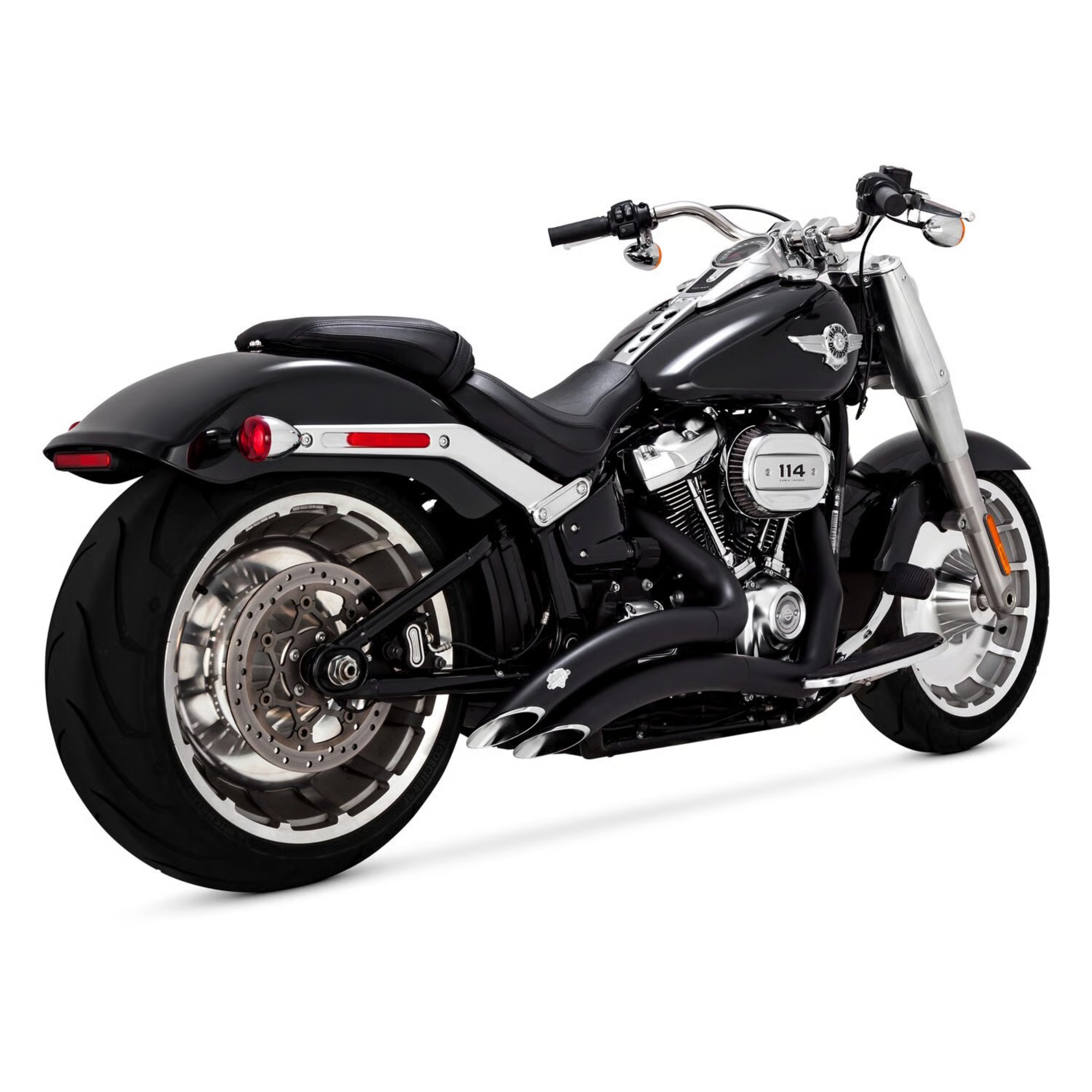 VANCE & HINES - Echappement 2 en 2 Big Radius PCX - 18-24 FXBR/FLFB 19-20 FXDR  - Chrome ou Noir