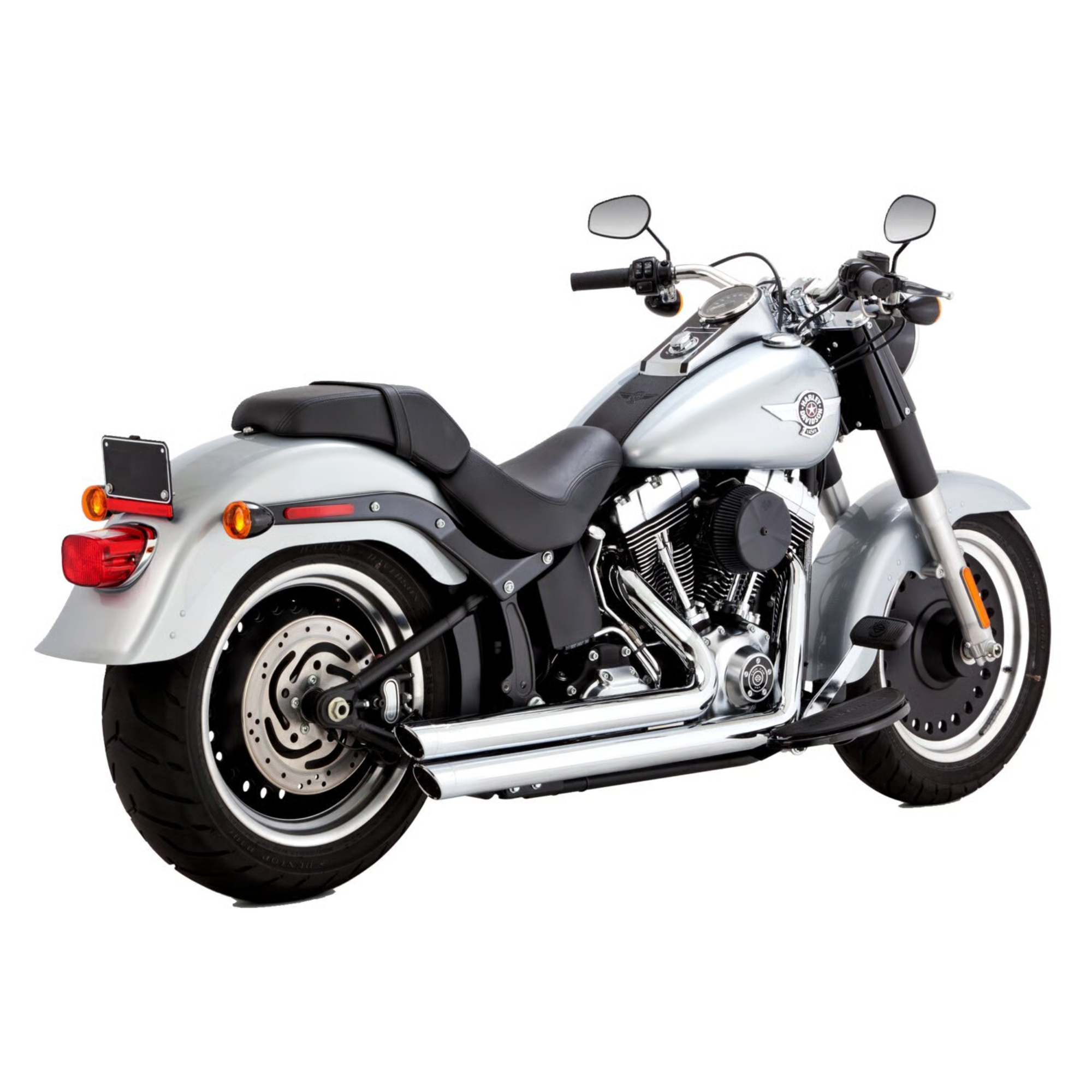 VANCE & HINES - Echappement 2 en 2 Big Shots Staggered - Softail 86-09 - Chrome