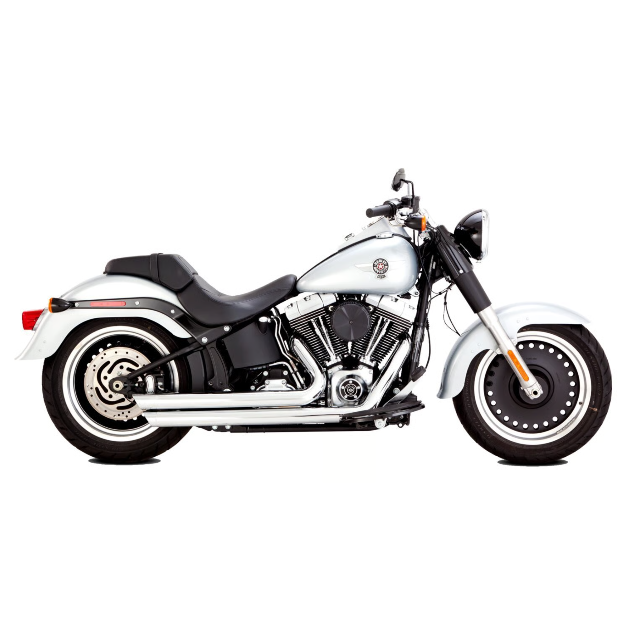 VANCE & HINES - Echappement 2 en 2 Big Shots Staggered - Softail 86-09 - Chrome