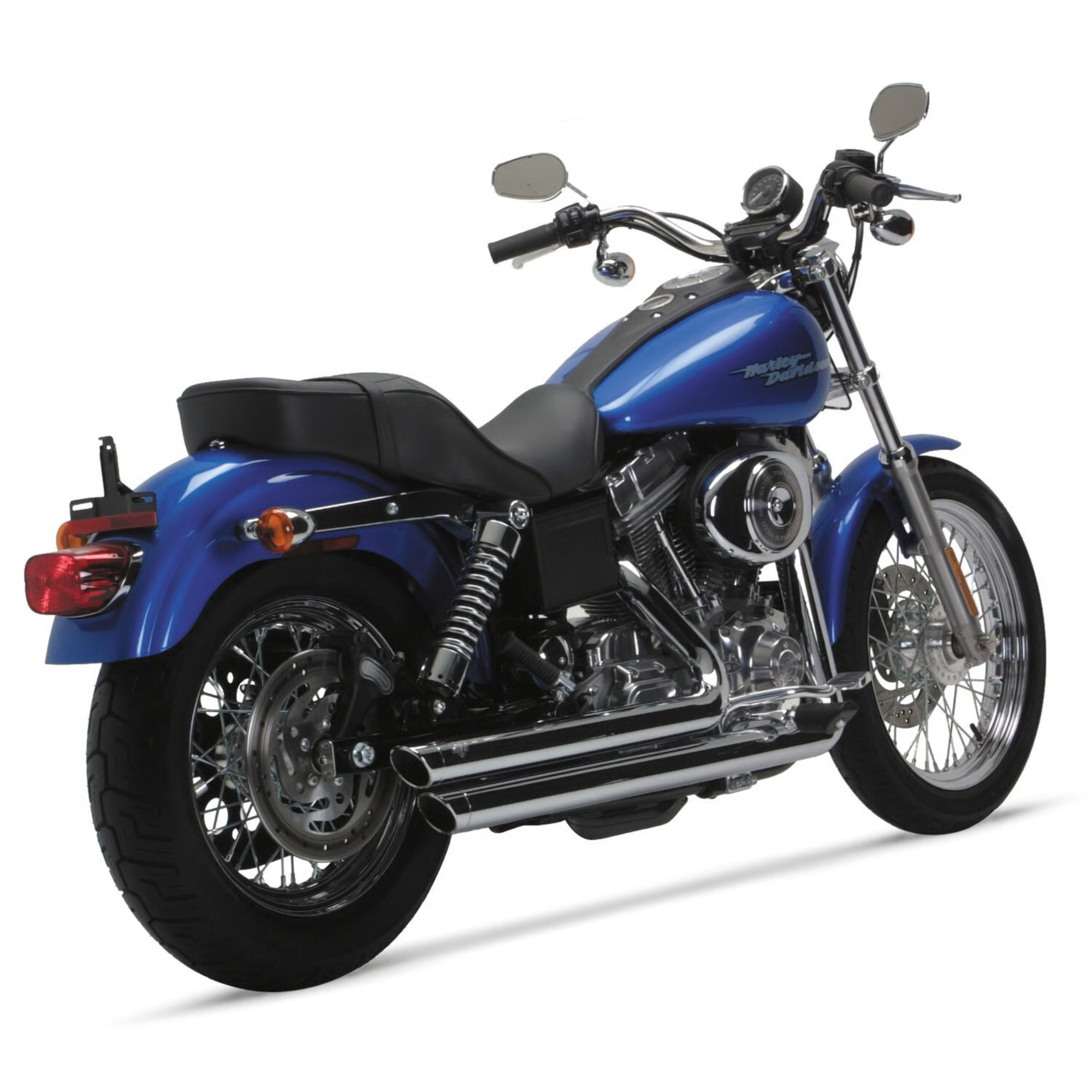 VANCE & HINES - Echappement 2 en 2 Big Shots Staggered PCX - Dyna 91-05 - Chrome