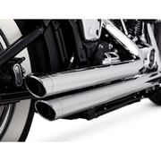 VANCE & HINES - Echappement 2 en 2 Big Shots Staggered PCX - Softail 18-24 - Chrome ou Noir