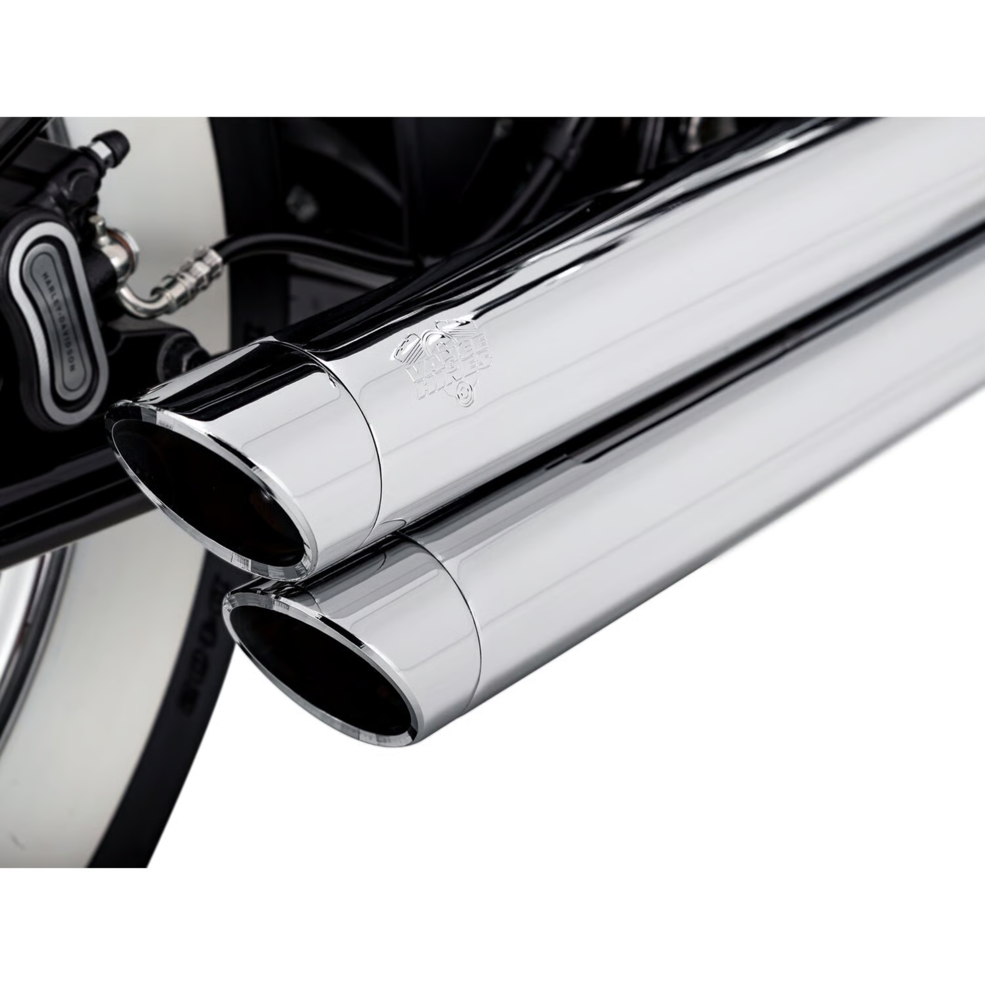 VANCE & HINES - Echappement 2 en 2 Big Shots Staggered PCX - Softail 18-24 - Chrome ou Noir