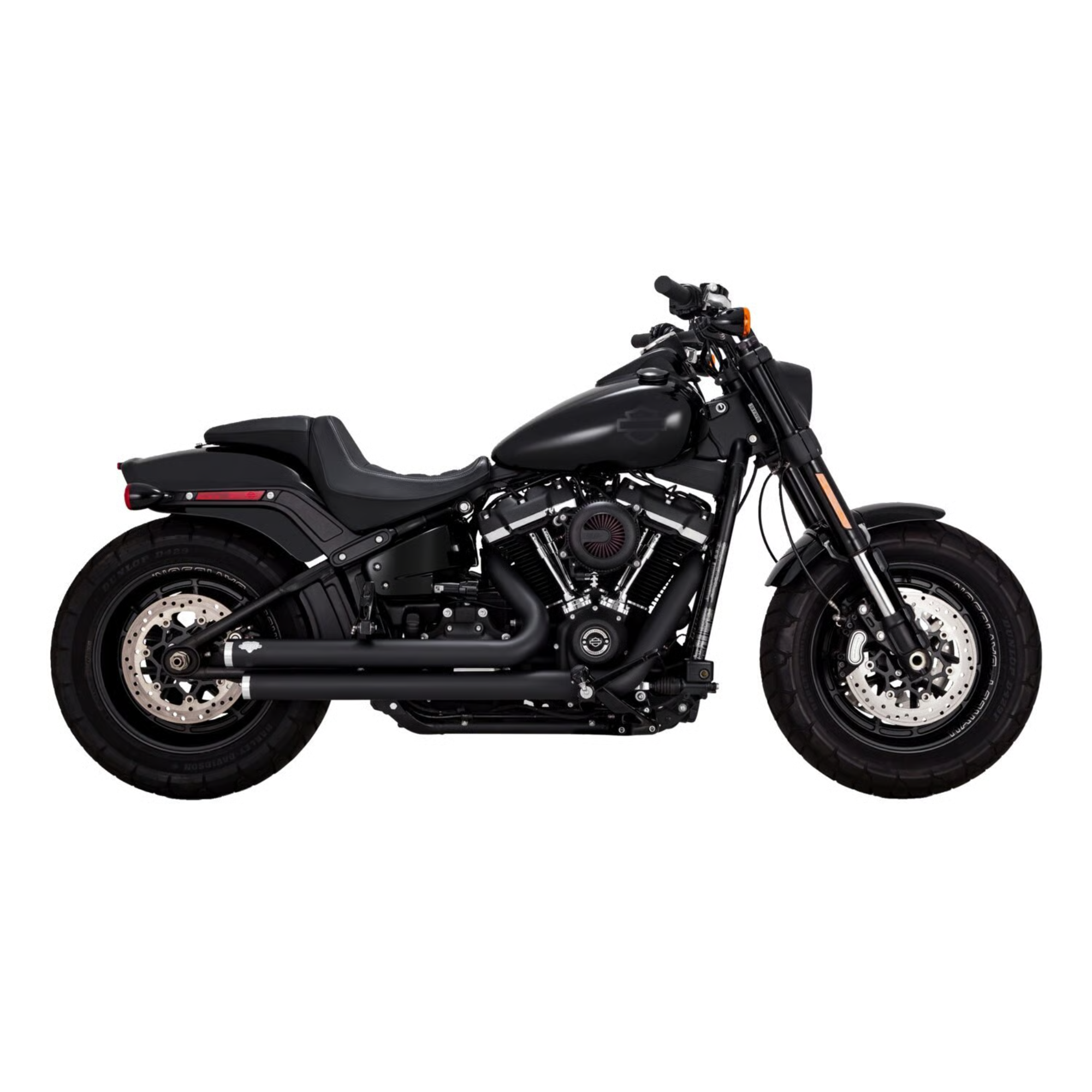 VANCE & HINES - Echappement 2 en 2 Big Shots Staggered PCX - Softail 18-24 - Chrome ou Noir