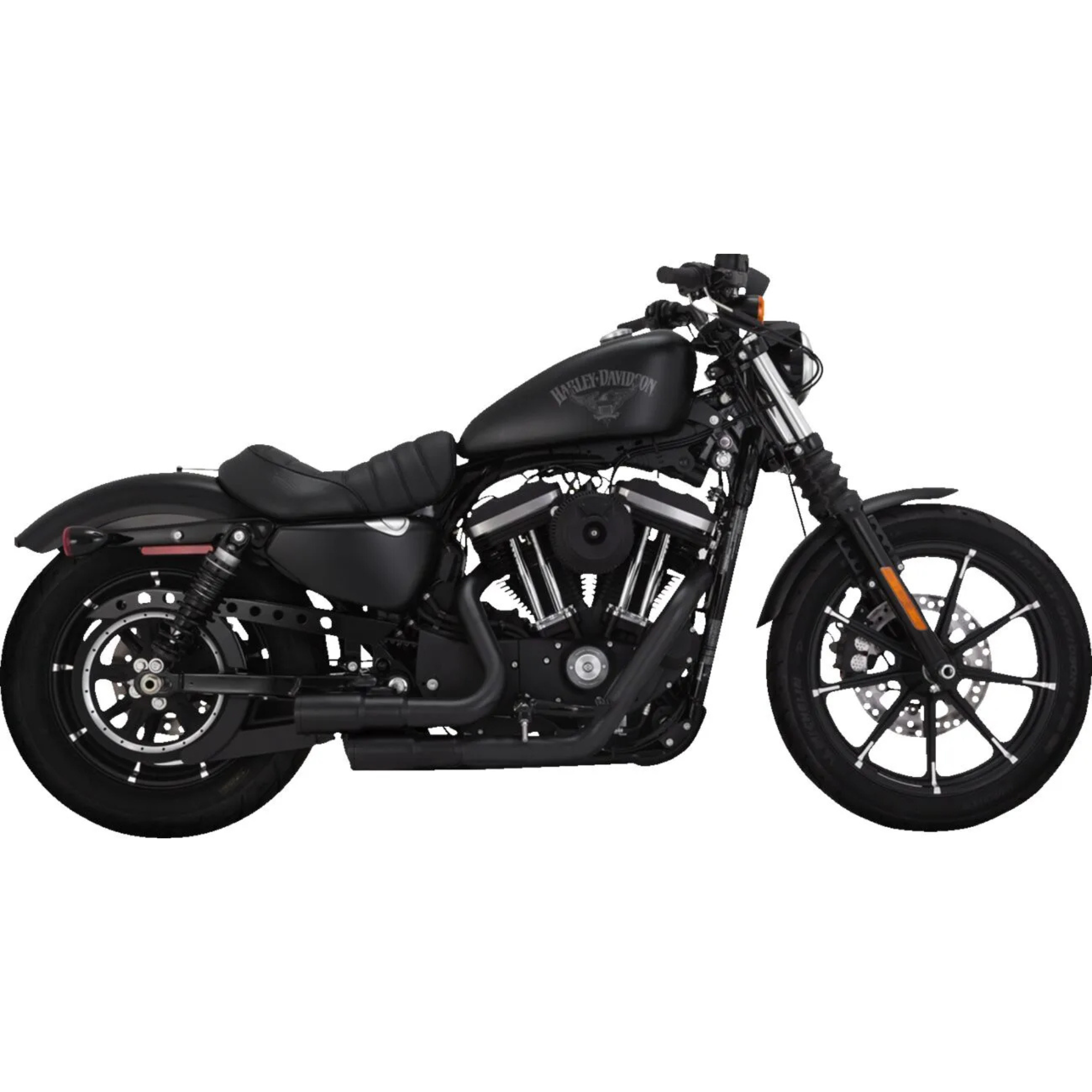 VANCE & HINES - Echappement 2 en 2 Mini Grenades - Sportster XL 04-13 - Noir