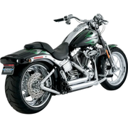 VANCE & HINES - Echappement 2 en 2 Shortshots Staggered - Softail 86-09 - Chrome