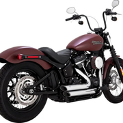 VANCE & HINES - Echappement 2 en 2 Shortshots Staggered PCX - 18-24 - Chrome ou Noir