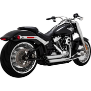 VANCE & HINES - Echappement 2 en 2 Shortshots Staggered PCX - 18-24 - Softail FXDR,FLFB(S) FXBRS,FXBLR  - Chrome ou Noir