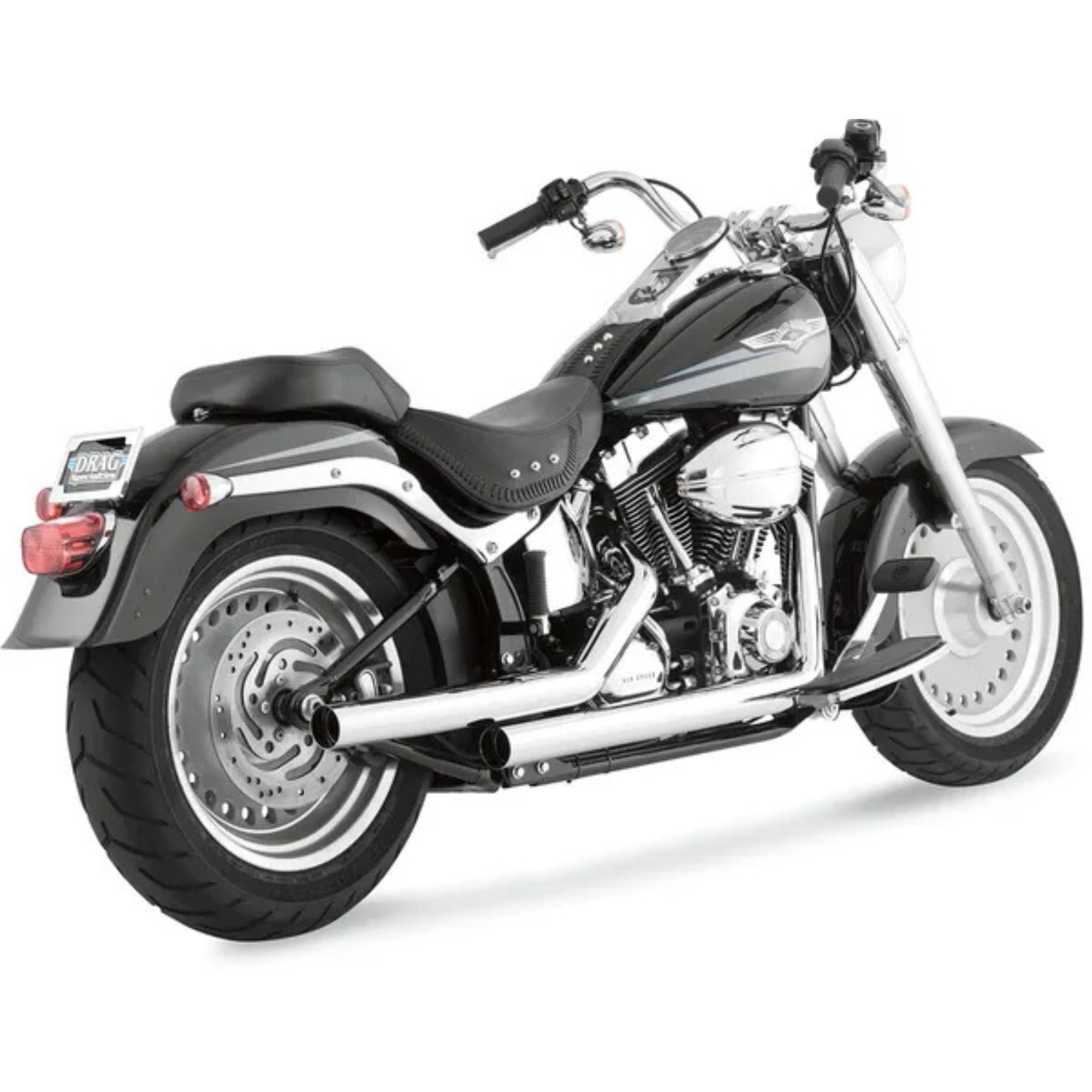 VANCE & HINES - Echappement 2 en 2 Straightshots - Softail 86-08 - Chrome