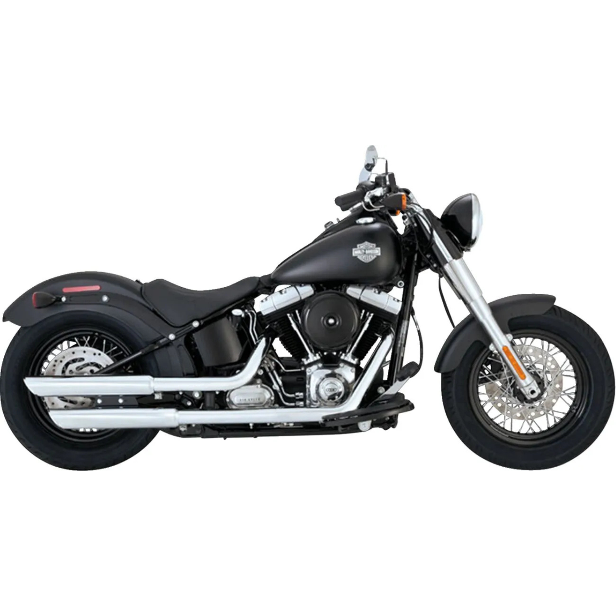 VANCE & HINES - Silencieux 3" Twin Slash PCX - Softail 10-17 Chrome ou Noir