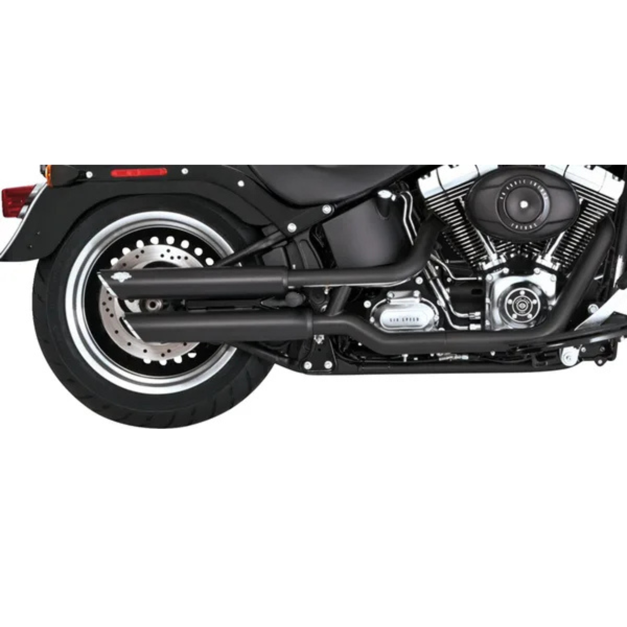 VANCE & HINES - Silencieux 3" Twin Slash PCX - Softail 10-17 Chrome ou Noir