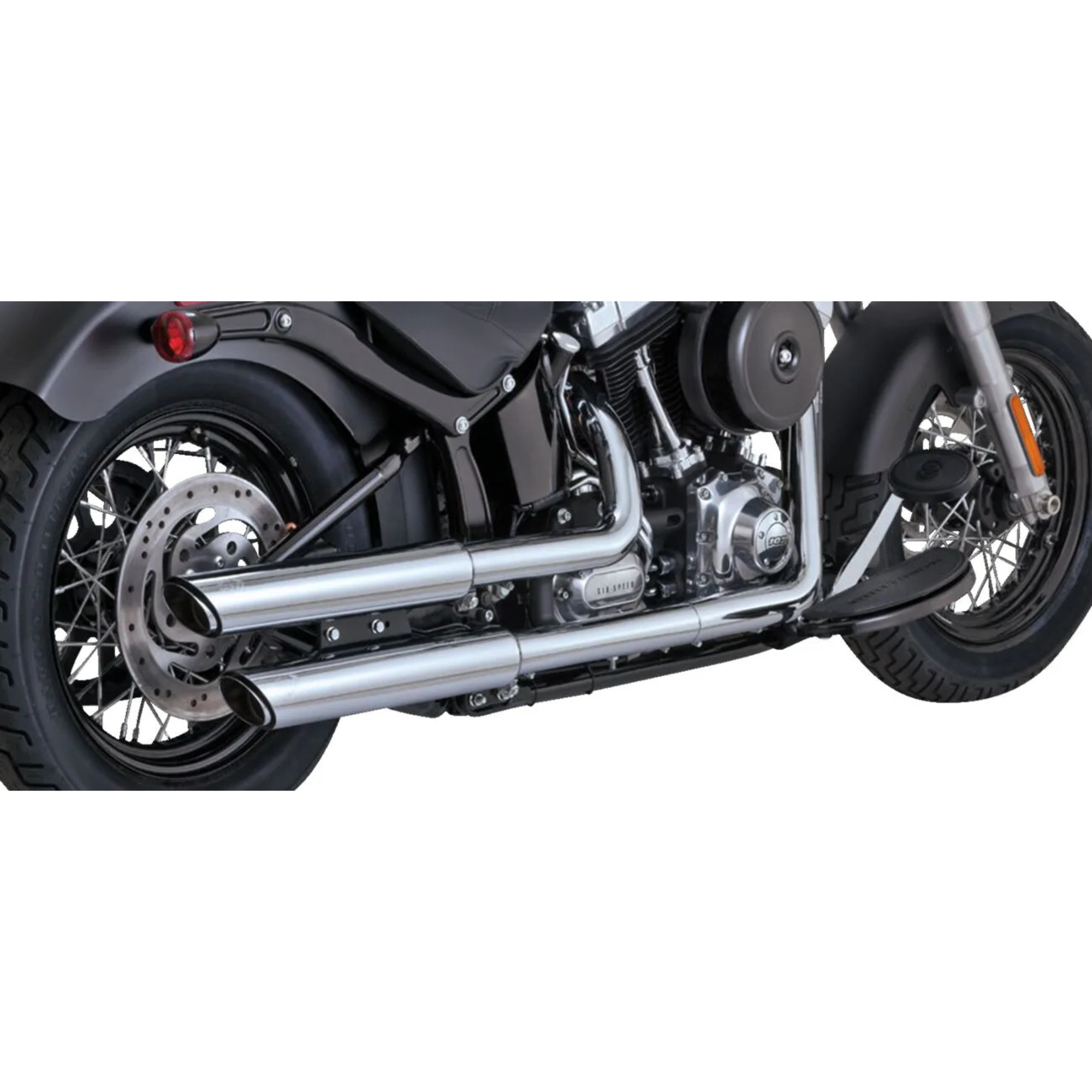 VANCE & HINES - Silencieux 3" Twin Slash PCX - Softail 10-17 Chrome ou Noir