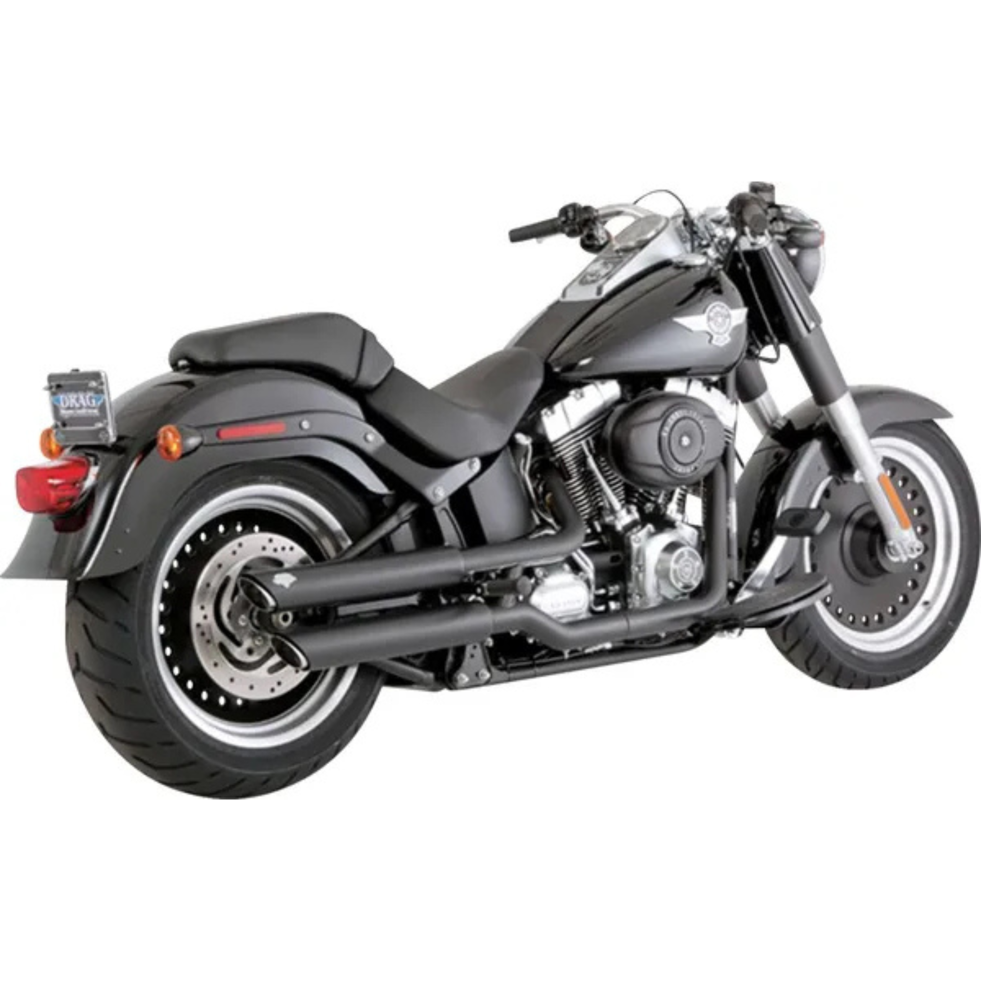 VANCE & HINES - Silencieux 3" Twin Slash PCX - Softail 10-17 Chrome ou Noir