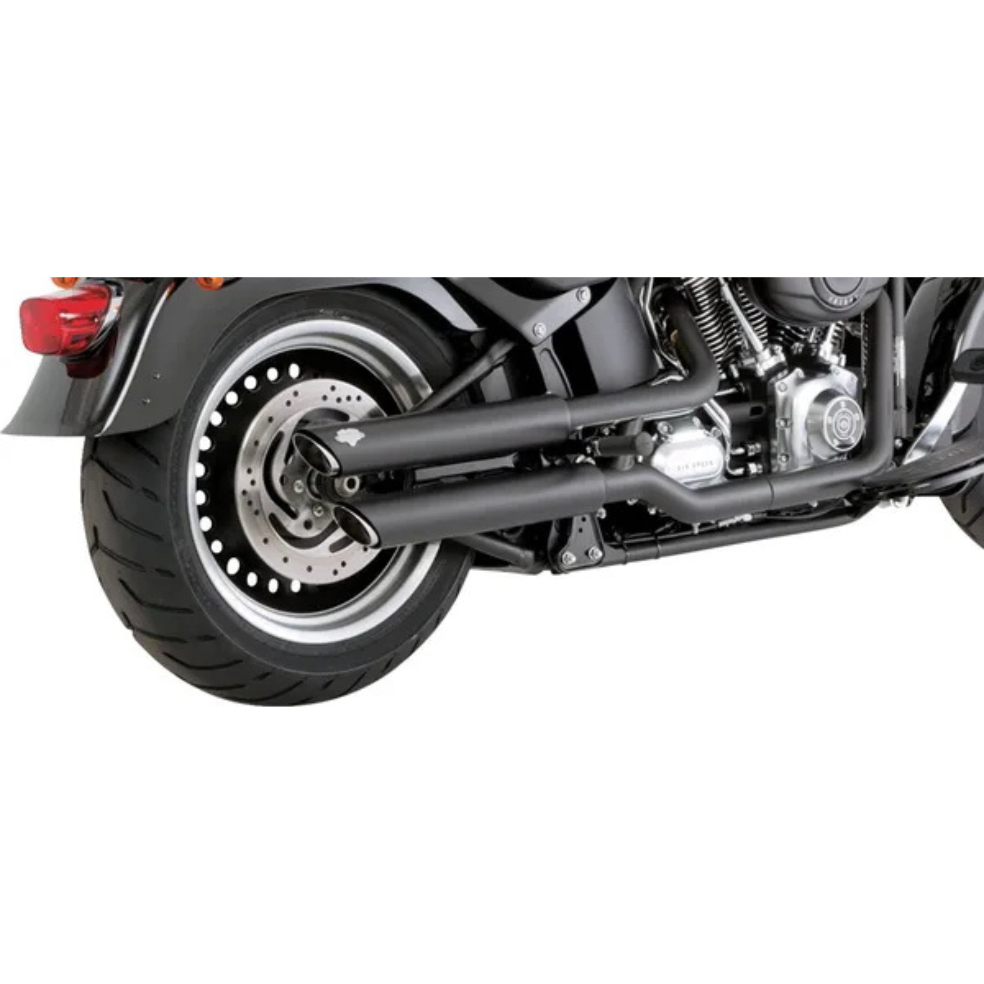 VANCE & HINES - Silencieux 3" Twin Slash PCX - Softail 10-17 Chrome ou Noir