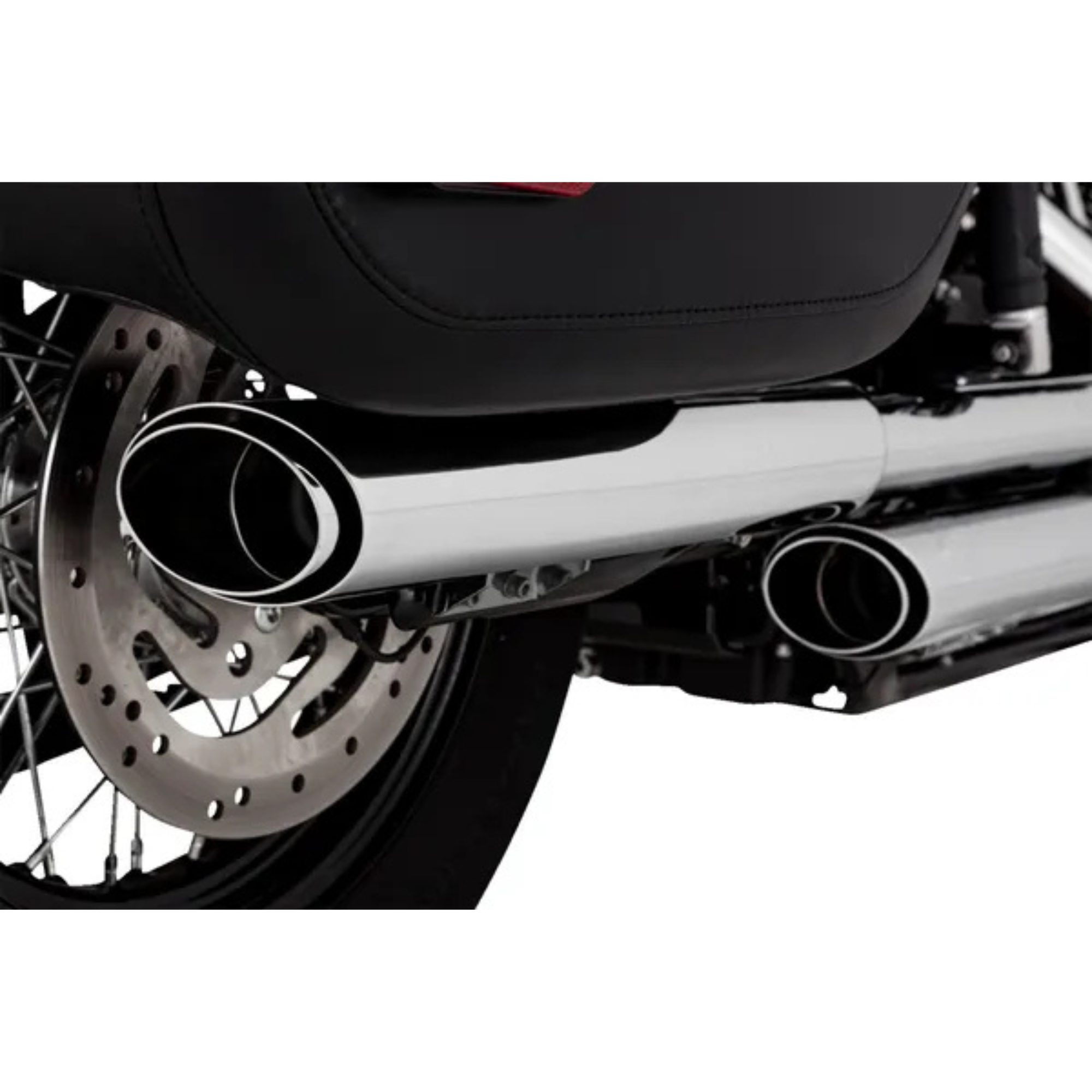 VANCE & HINES - Silencieux 3" Twin Slash PCX - Softail FLI, FLHC(S), FLDE 18-24 Chrome ou Noir