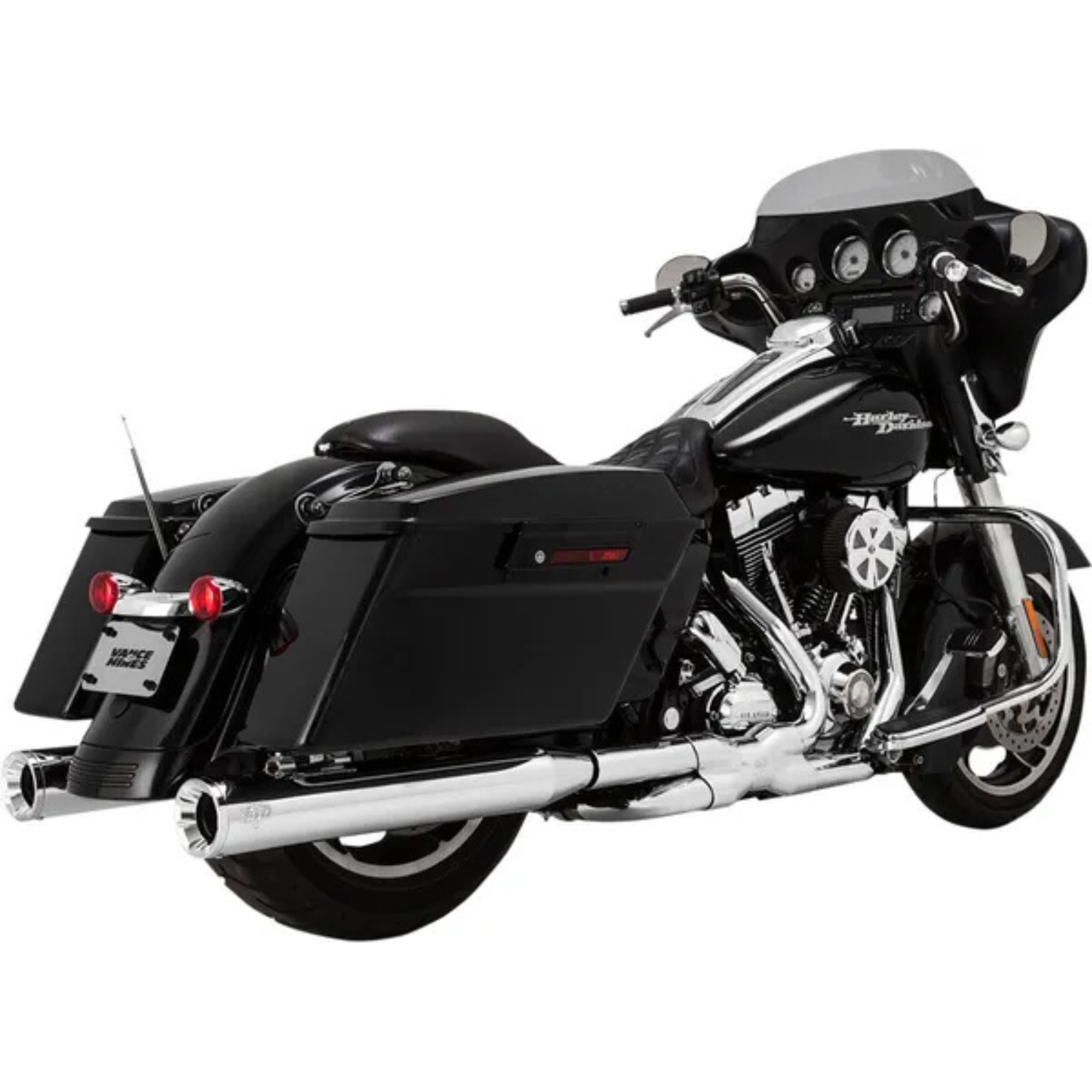 VANCE & HINES - Silencieux 4" Eliminator 400 - Touring 95-16 Chrome ou Chrome embout noir