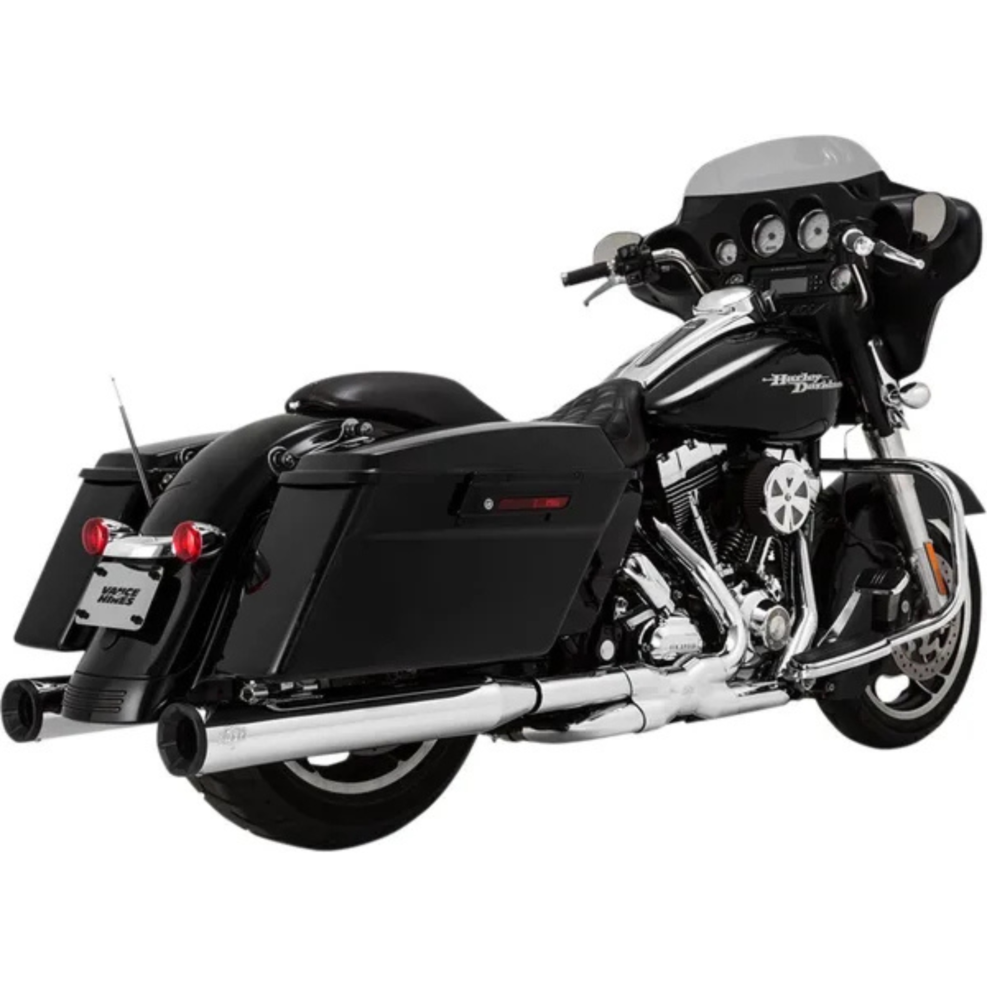 VANCE & HINES - Silencieux 4" Eliminator 400 - Touring 95-16 Chrome ou Chrome embout noir