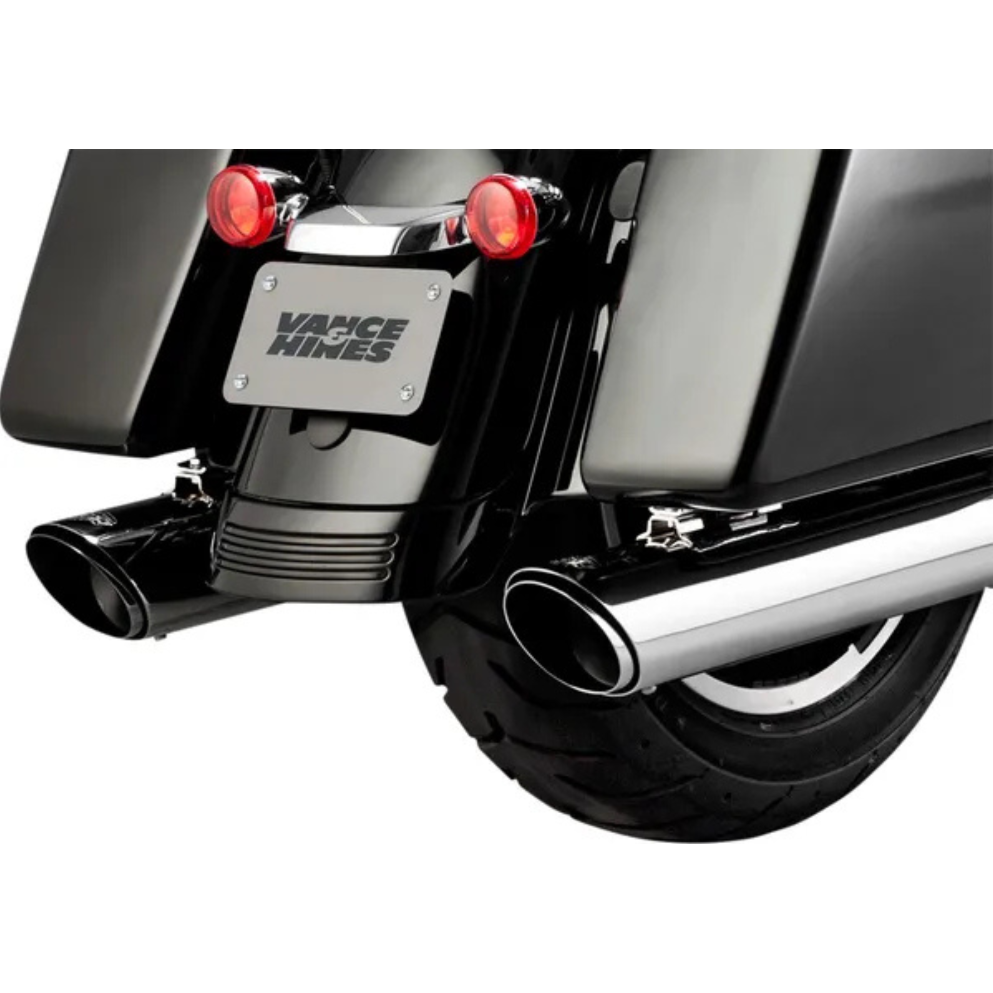 VANCE & HINES - Silencieux 4" Twin Slash - Touring 17+ Noir ou Chrome