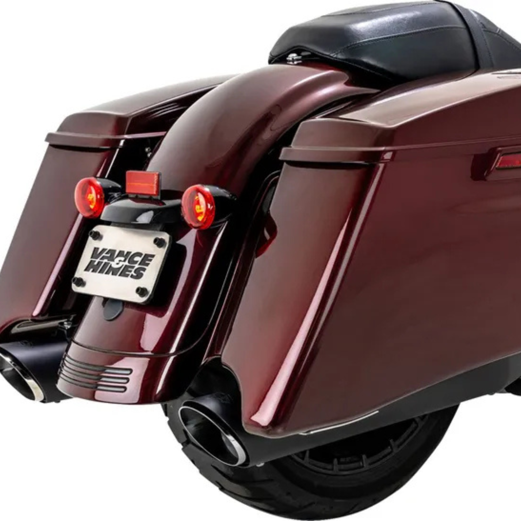 VANCE & HINES - Silencieux 4" Twin Slash - Touring 17+ Noir ou Chrome