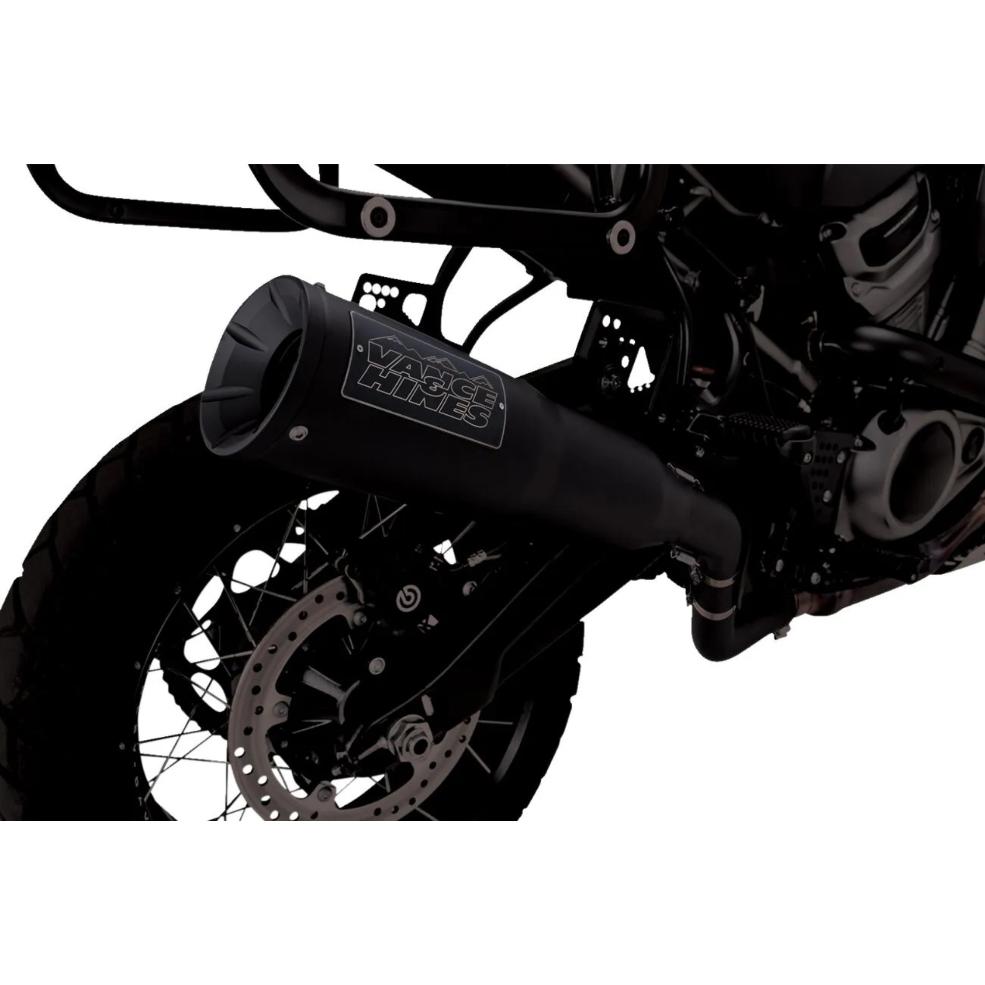 VANCE & HINES - Silencieux HI-Output 450 - Pan America 21-26 - Noir ou Inox brossé