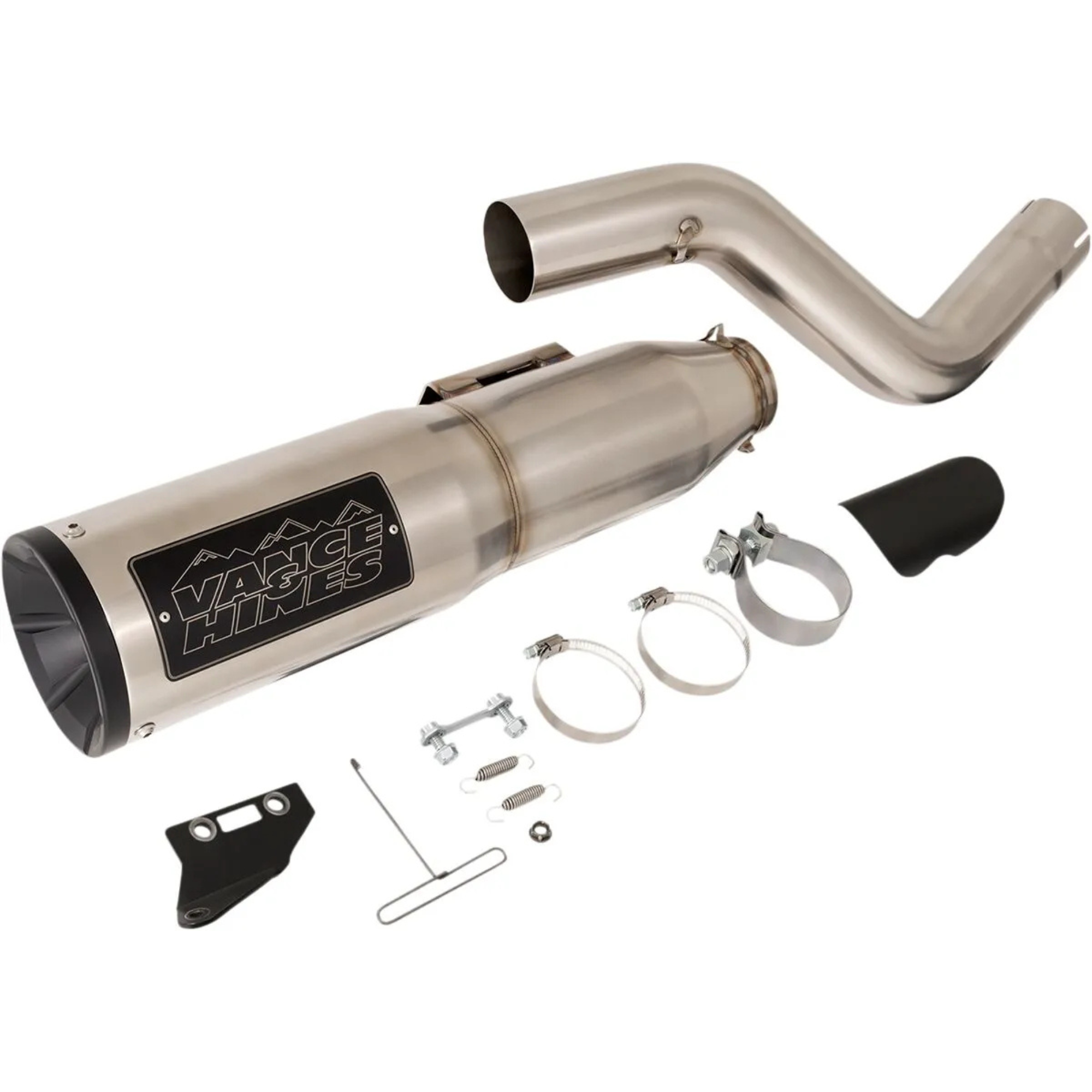 VANCE & HINES - Silencieux HI-Output 450 - Pan America 21-26 - Noir ou Inox brossé
