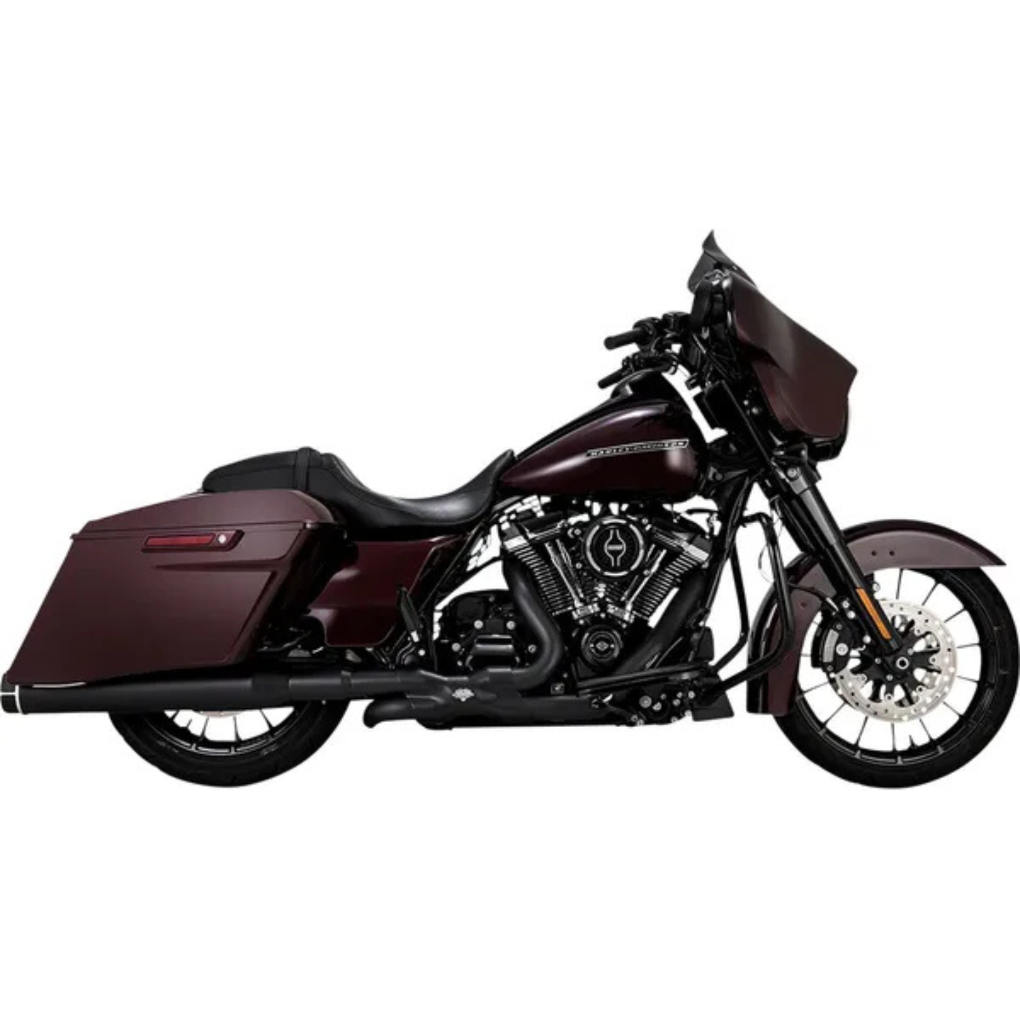 VANCE & HINES - Silencieux Torquer 450 - Touring 17+ Chrome, Noir ou Noir embouts chromés