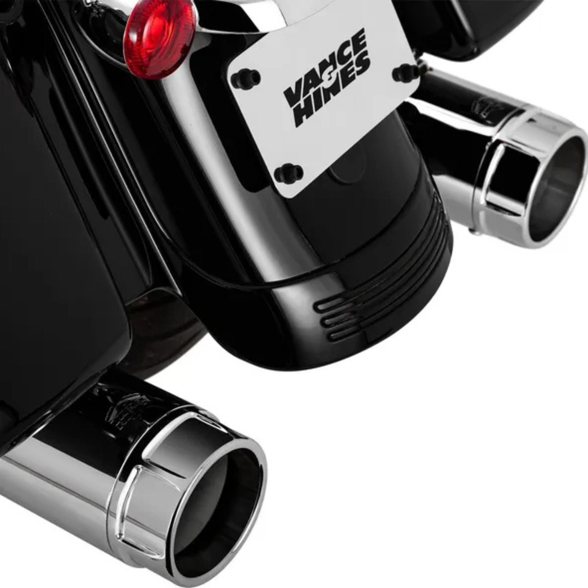 VANCE & HINES - Silencieux Torquer 450 - Touring 17+ Chrome, Noir ou Noir embouts chromés