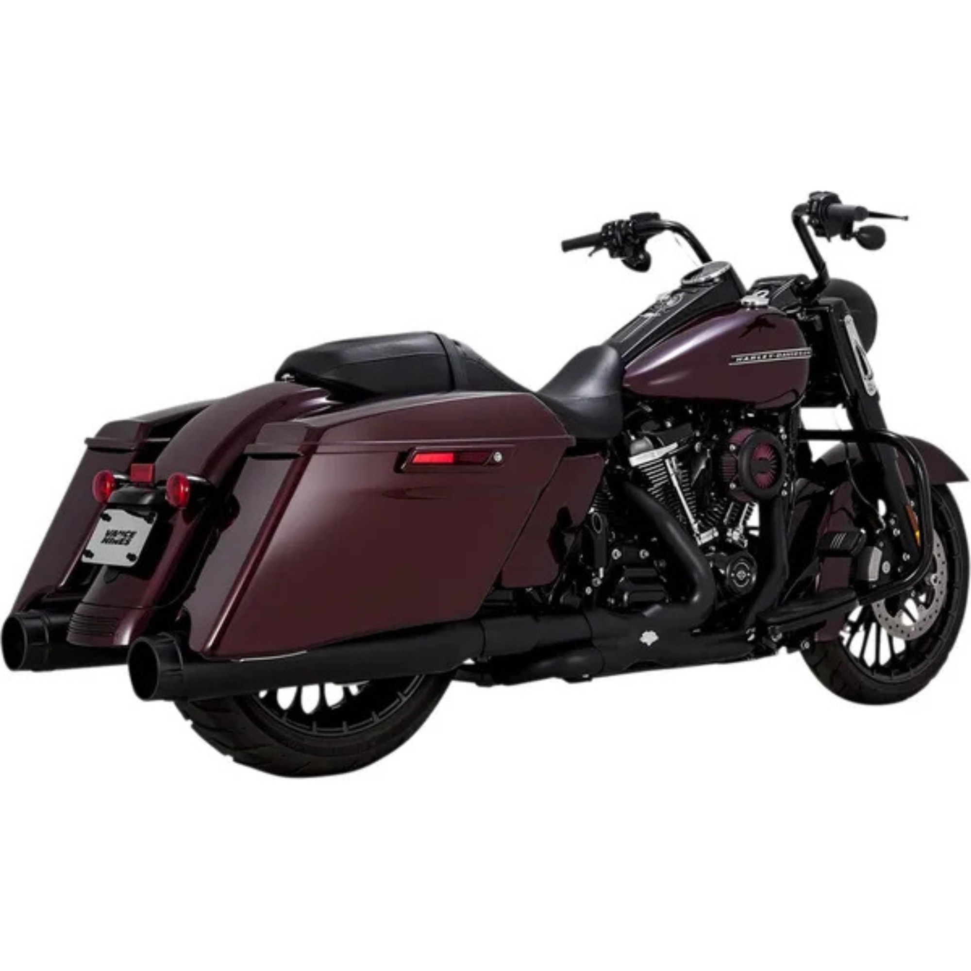 VANCE & HINES - Silencieux Torquer 450 - Touring 17+ Chrome, Noir ou Noir embouts chromés