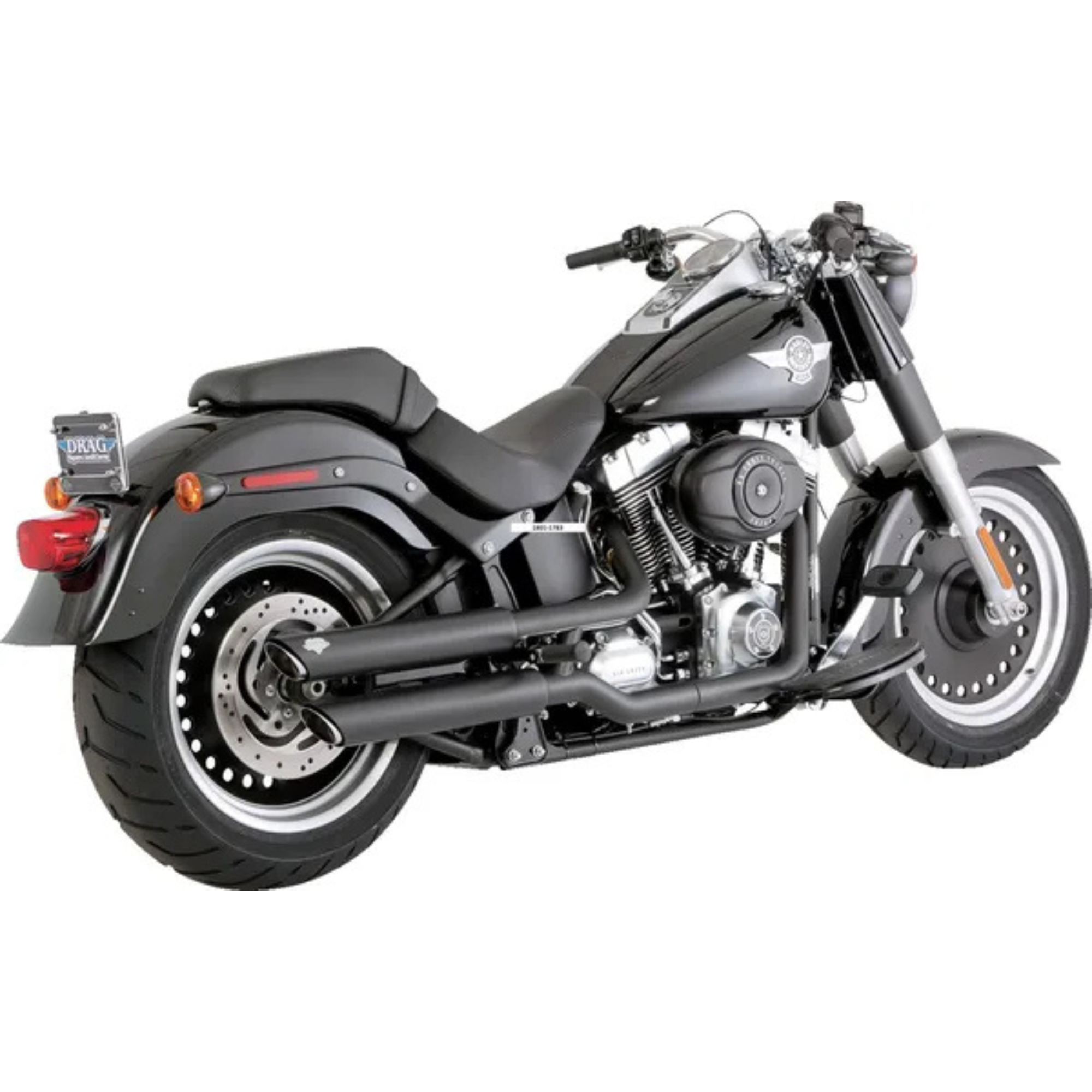 VANCE & HINES - Silencieux 3" Twin Slash - Softail 07-09 Chrome ou Noir