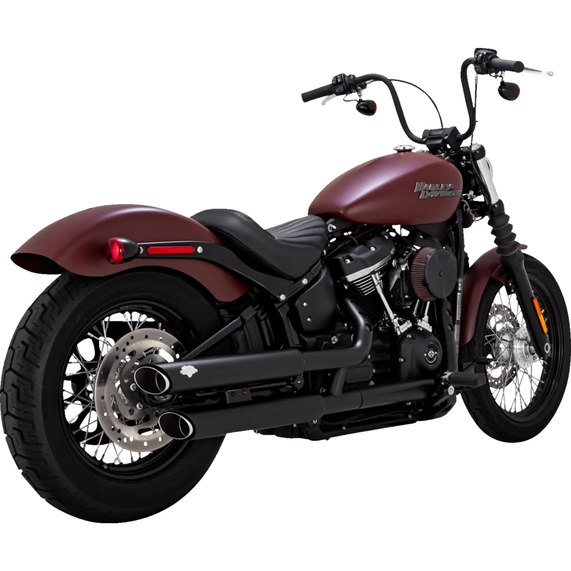 VANCE & HINES - Silencieux 3" Twin Slash PCX - Softail 18-24 Chrome ou Noir