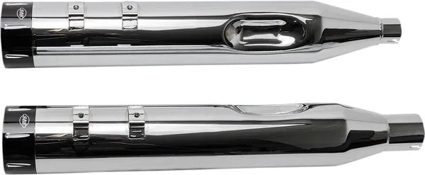S&S - Silencieux MK45 performance - Embout Tracer black/machined - Touring 99-16 - Chrome