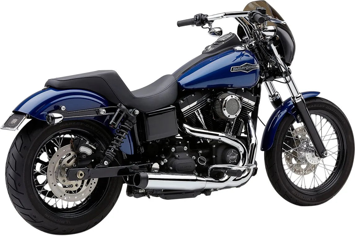 COBRA - Echappement EL DIABLO 2 en 1 - Dyna 06-11 - Chrome ou noir