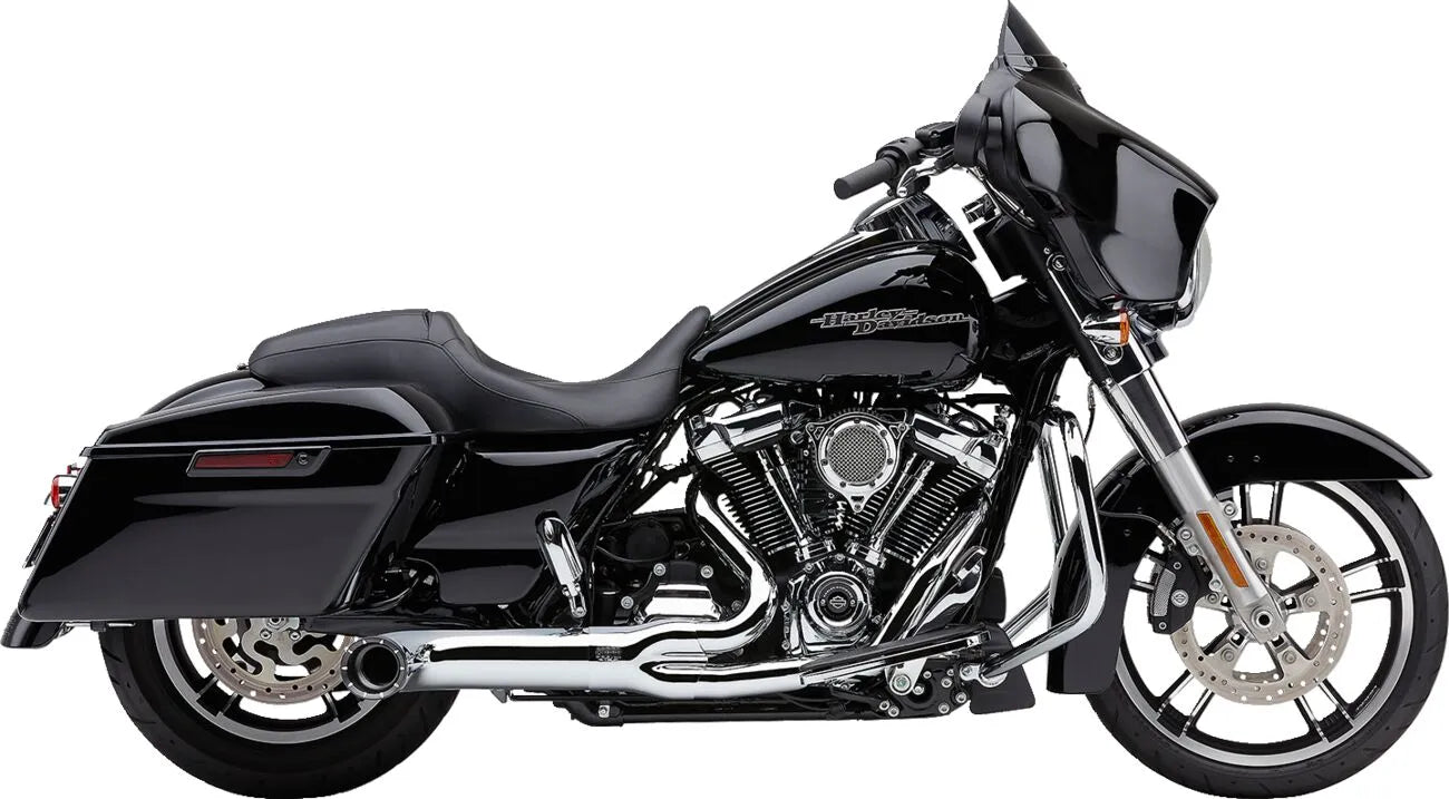 COBRA - 2-into-1 TURNOUT Exhaust - Touring 17+ - Black or Chrome