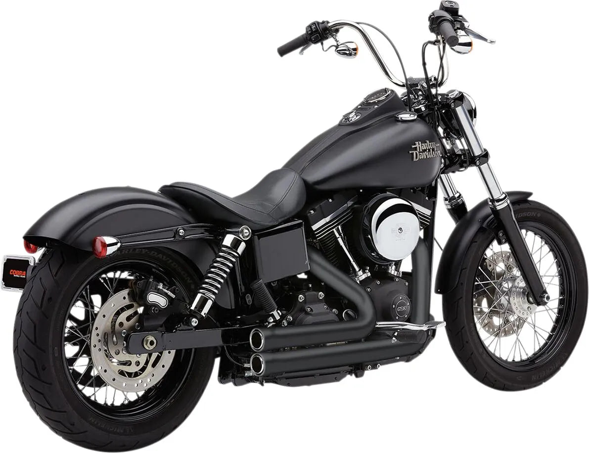 COBRA - Echappements 2 en 2 909 - Dyna 12-17 - Noir ou chrome