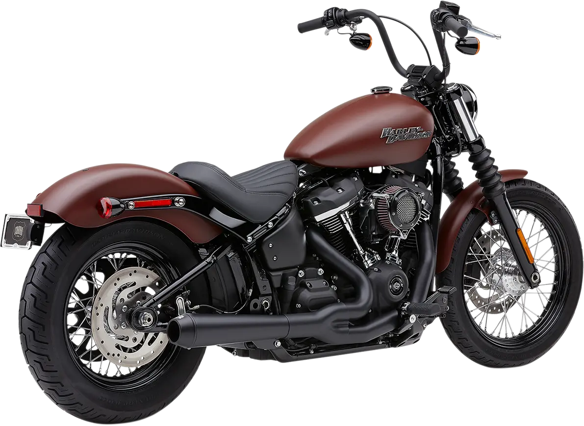 COBRA - Echappement El Diablo 2 en 1 - Fat bob 18+ - Noir