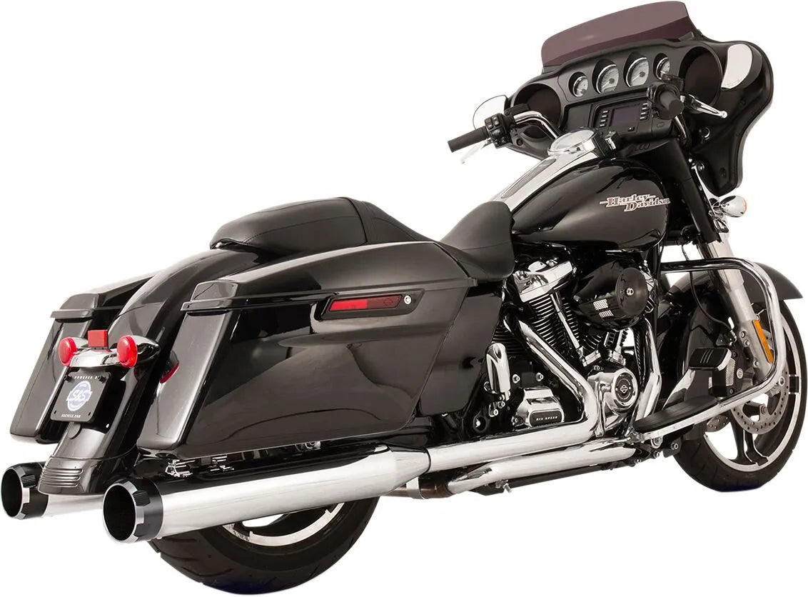 S&S - El Dorado 2-into-2 Exhaust - Touring 09-16 - Black or Chrome
