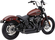 COBRA - Echappement Speedster 2 en 2 -SOFTAIL 18+ - Noir ou chrome