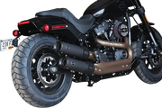S&S - Silencieux Grand National - Softail M8Fat Bob - Noir