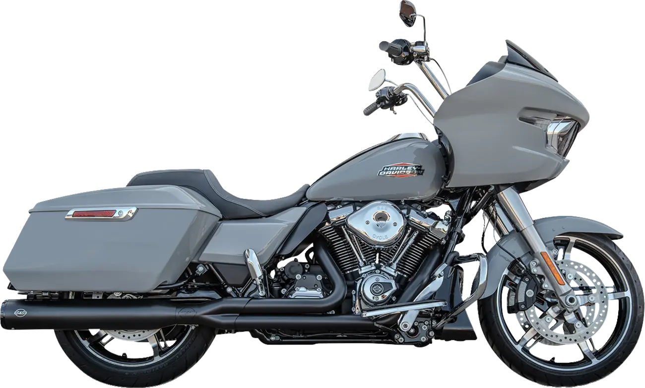 S&S - Grand National 2-into-1 Exhaust - Touring 17-25 - Black