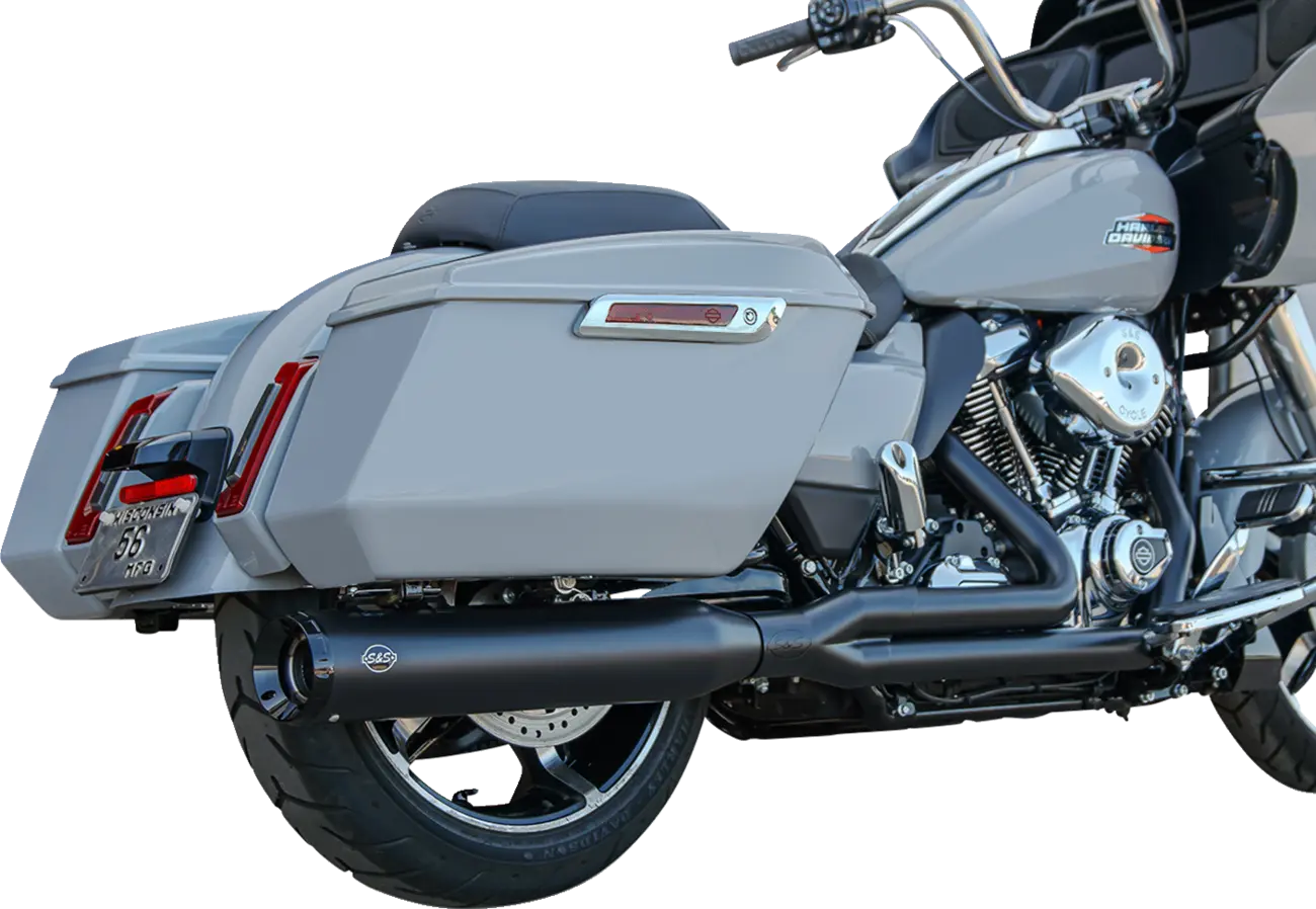 S&S - Grand National 2-into-1 Exhaust - Touring 17-25 - Black
