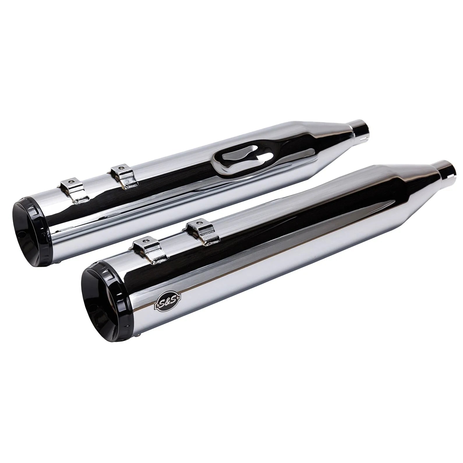 S&S - GNX tuxedo Muffler - Touring 99-16 - Black or Chrome