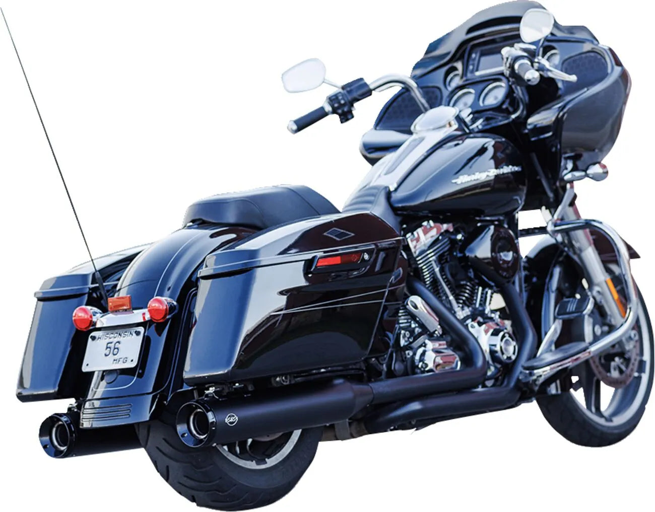 S&S - GNX tuxedo Muffler - Touring 99-16 - Black or Chrome