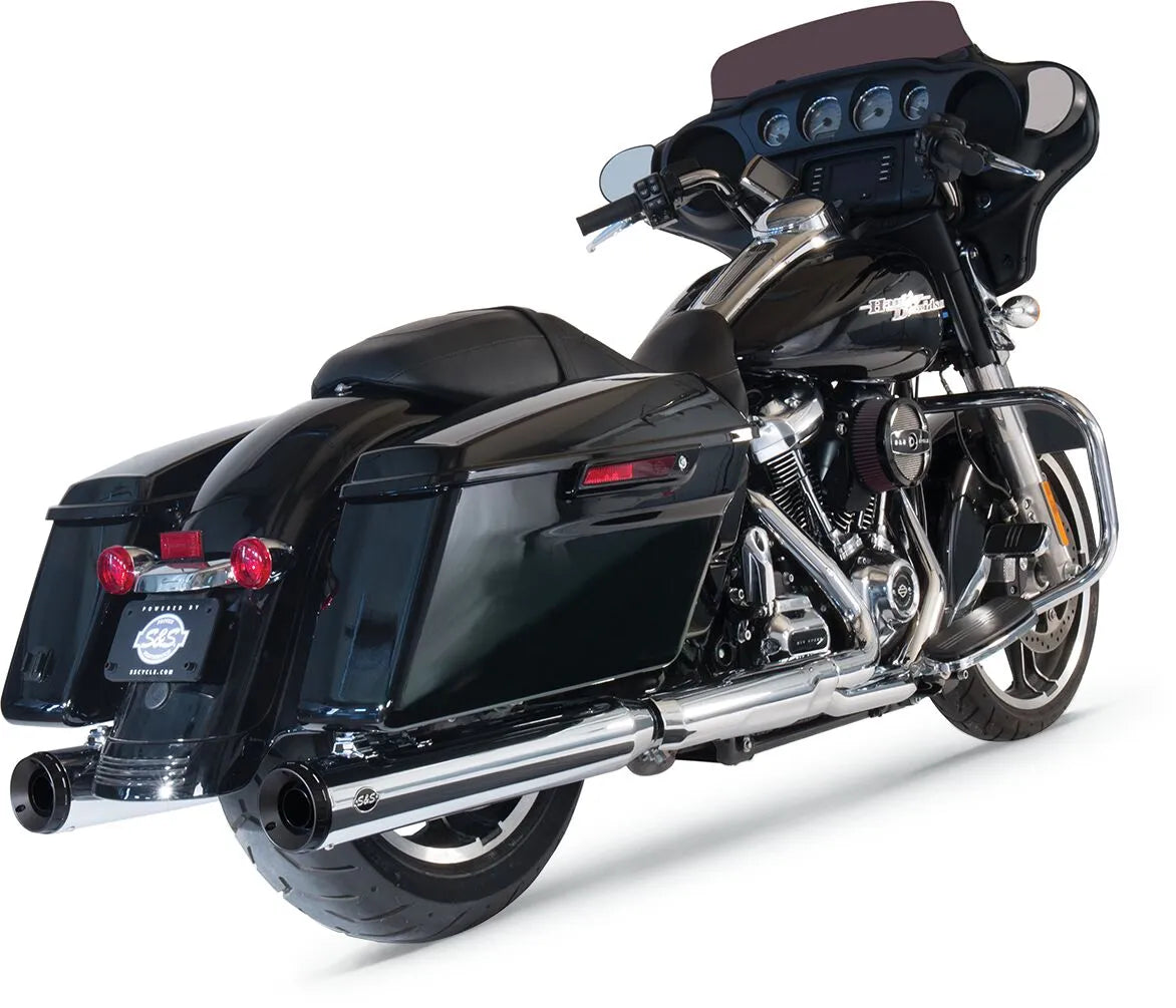 S&S - Grand National 4" Slip-on Muffler - Touring 99-16 - Black or Chrome