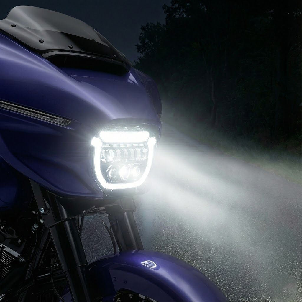 HOGWORKZ - Phare LED Chrome HALOMAKER® - Touring 23+
