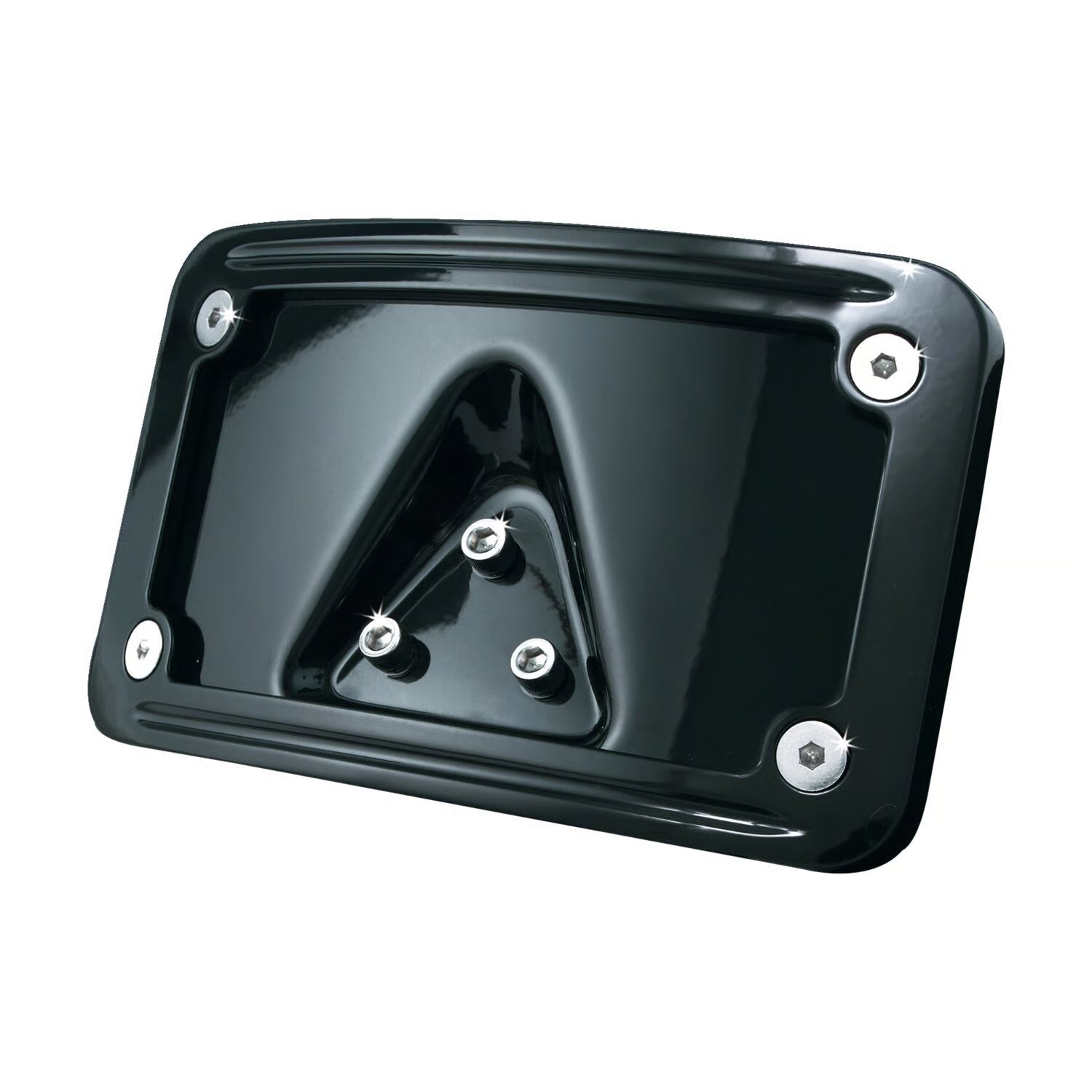 KURYAKYN - Support de plaque incurvé - Adaptable pour Harley-Davidson